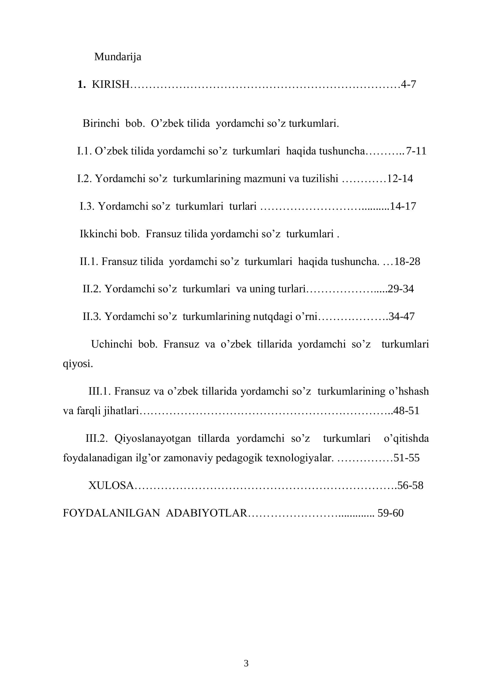 Fransuz va o’zbek tillarida yordamchi so’z turkumlarining qiyosiy va uslubiy jihatlari 3
