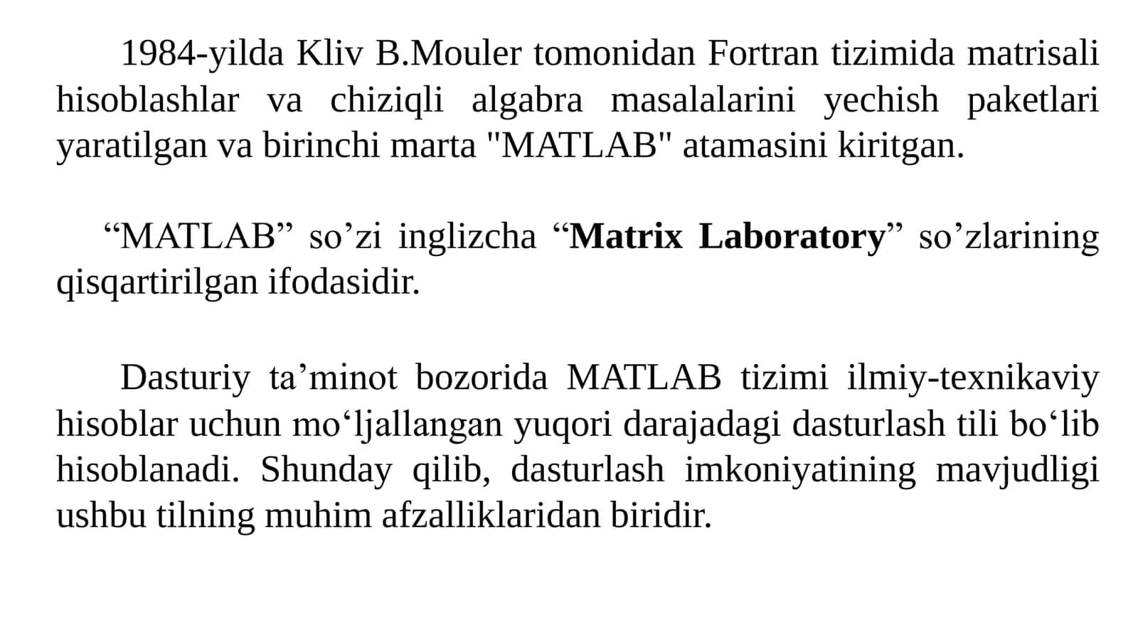 MATLAB dasturi 3