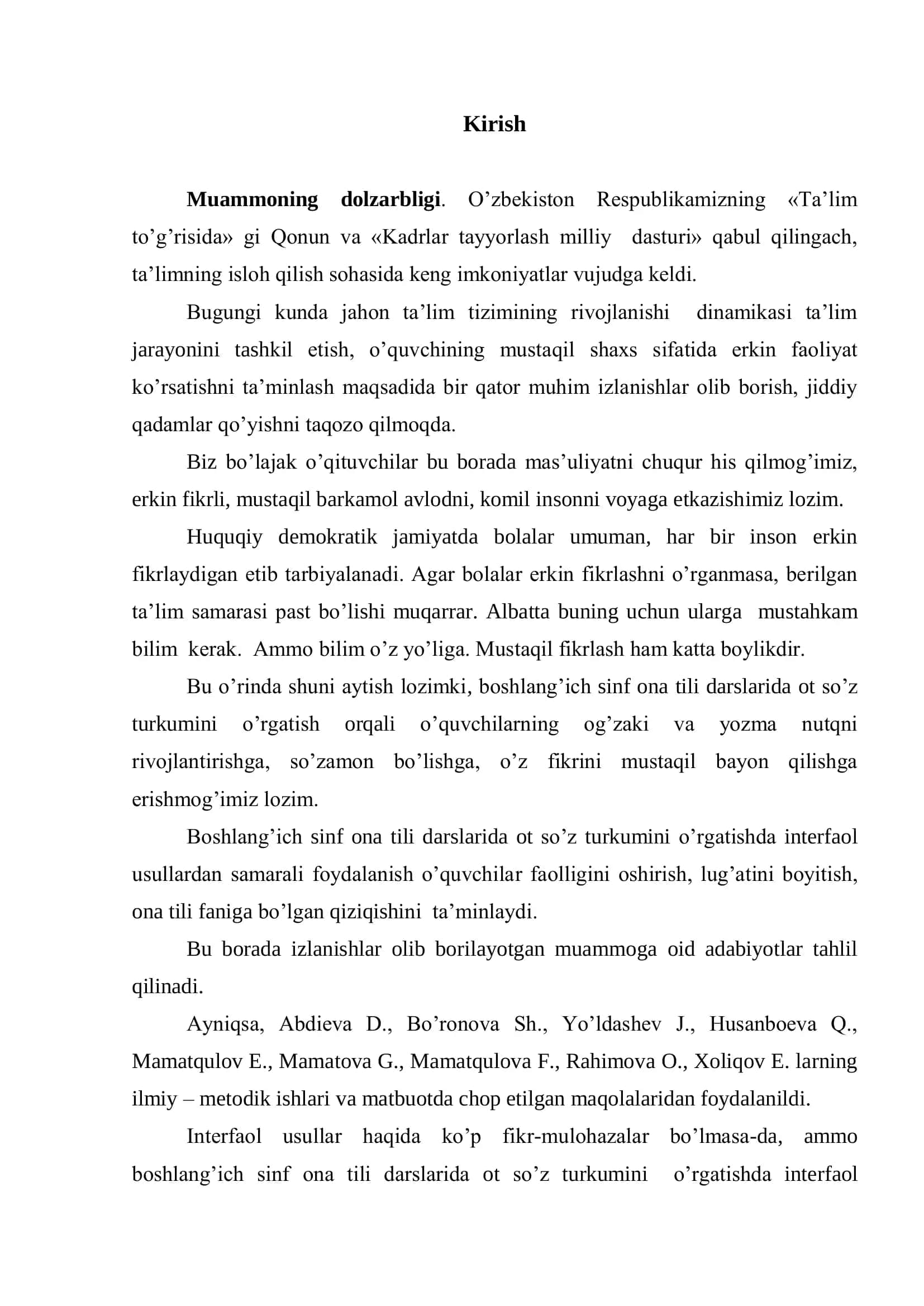 OT MAVZUSINI O’RGANISHDA O’QUVCHILAR SO’Z BOYLIGINI OSHIRISHGA QARATILGAN O’YIN TOPSHIRIQLAR 3