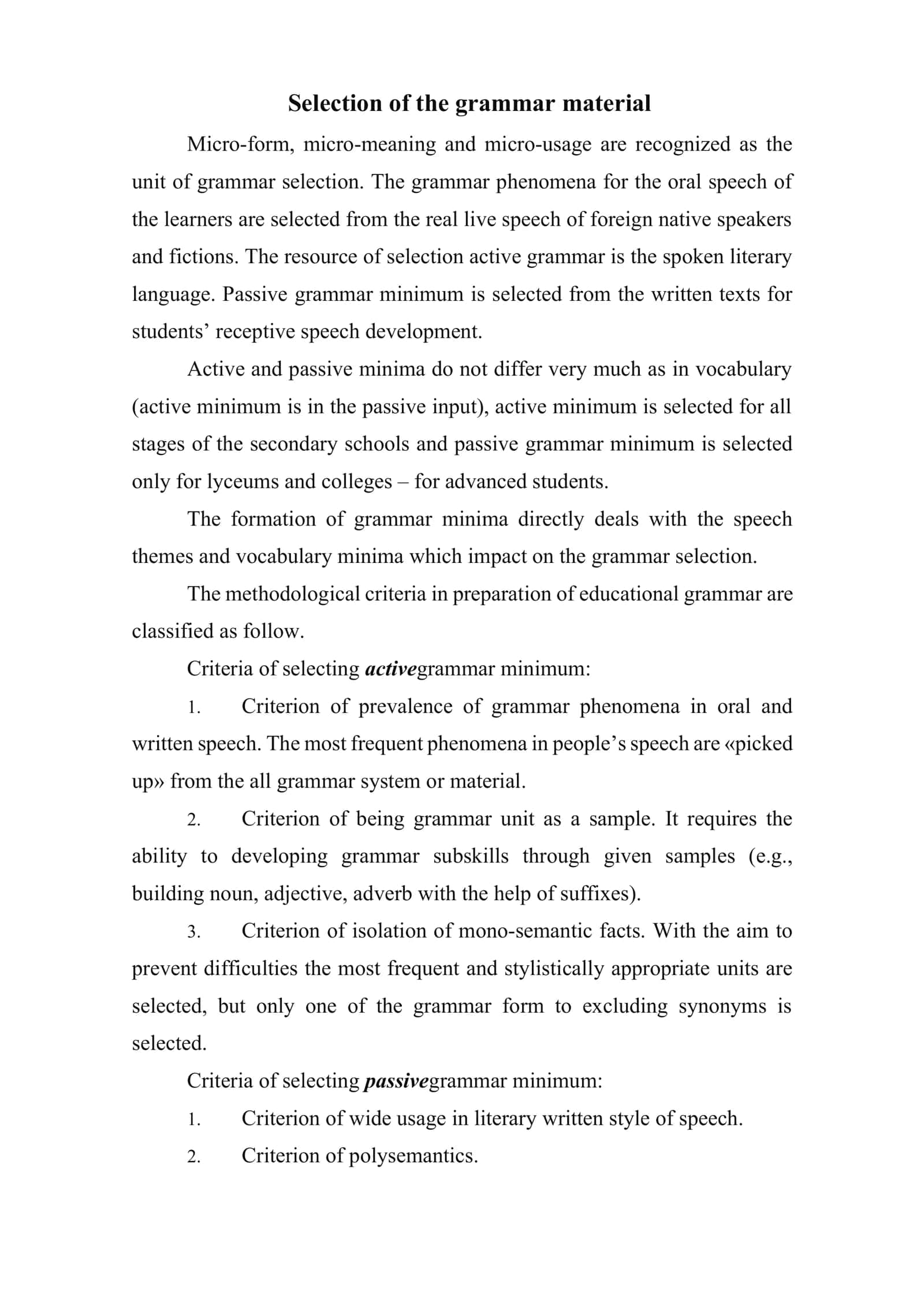 Investigating the learning and teaching of grammar 3