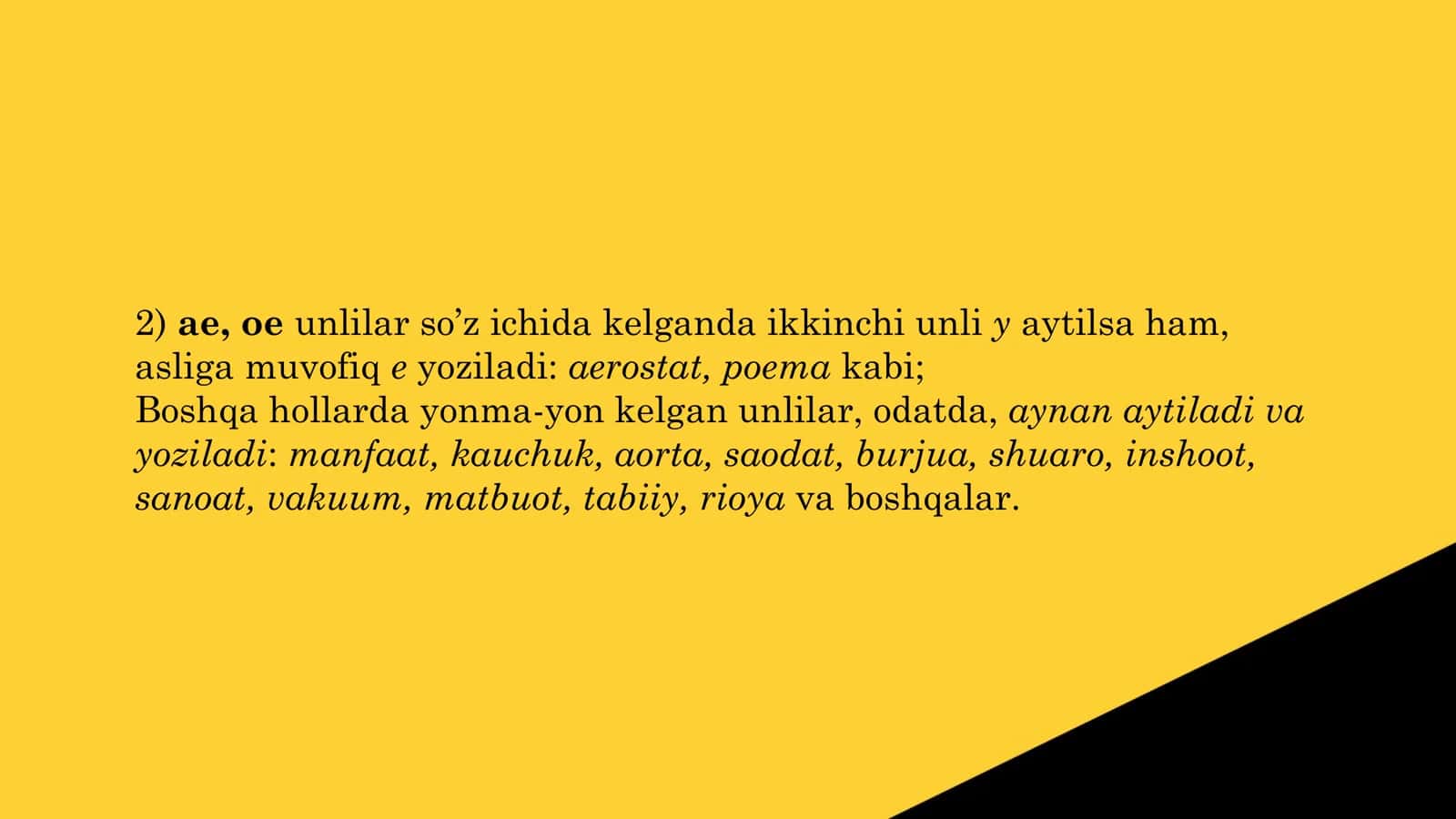 Unli va undosh tovushlar imlosi 3