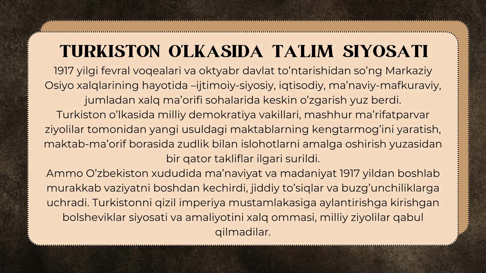 1924-1991-YILLARDA O'ZBEKISTONDA TA'LIM TIZIMI VA PEDAGOGIK FIKRLAR 3