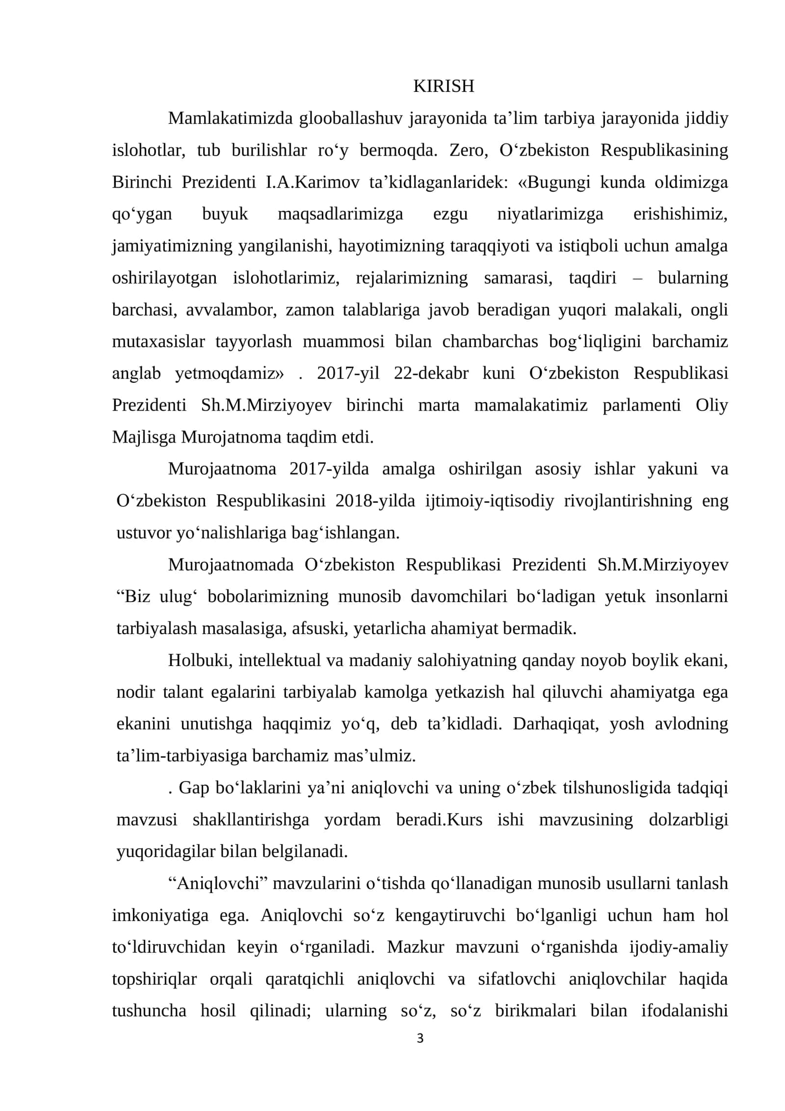 Aniqlovchi va uning oʻzbek tilshunosligida tadqiqi 3