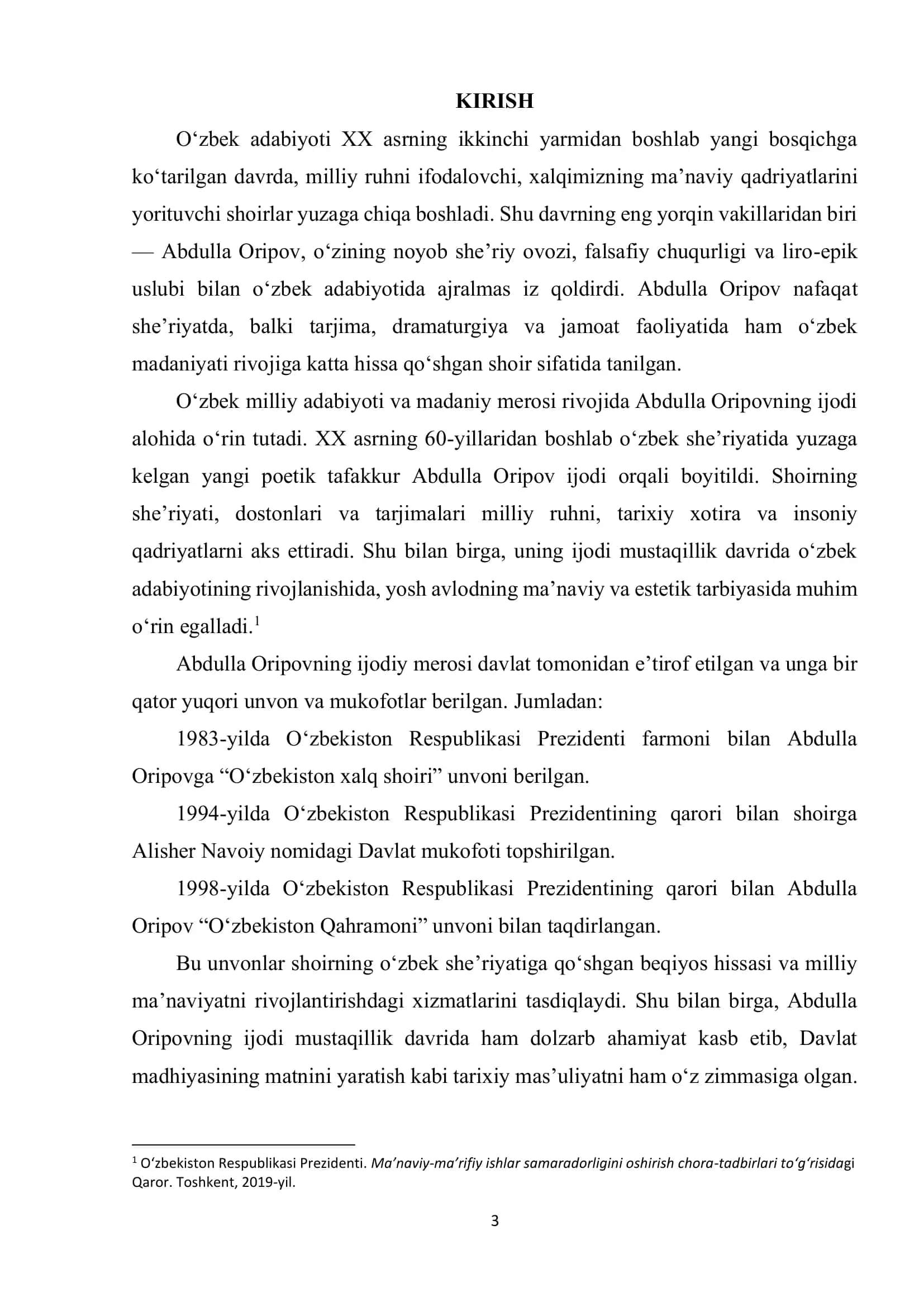 ABDULLA ORIPOV HAYOTI VA IJODI.SHE'RIYATI POETIKASI 3