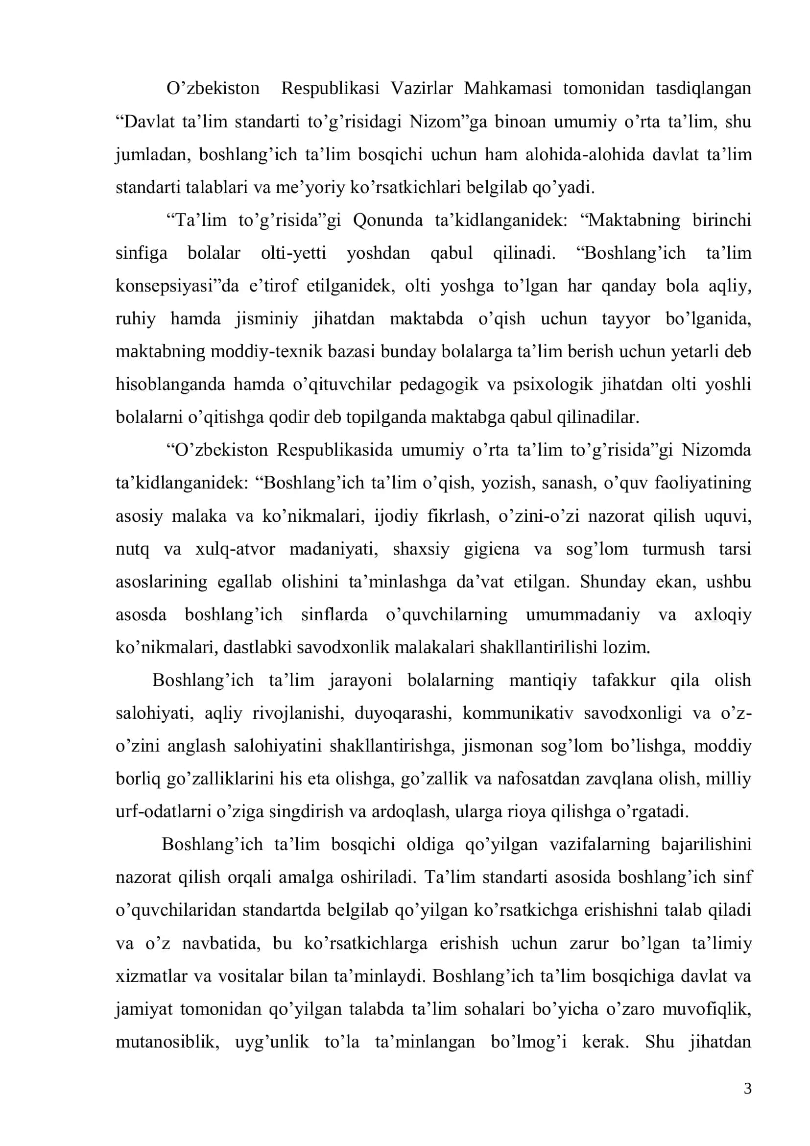"BOSHLANG‘ICH SINFLARDA GEOMETRIK MATERIALLARNI O‘RGATISH METODIKASI" (3-4-SINF MATEMATIKA DARSLARI MISOLIDA) 3