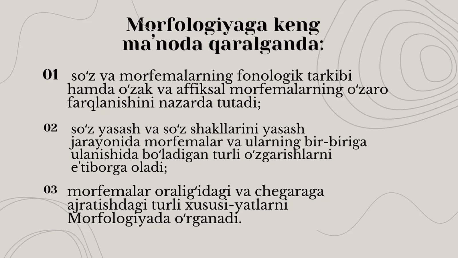Morfologiya va Morfologik аtternatsiyаlar 3