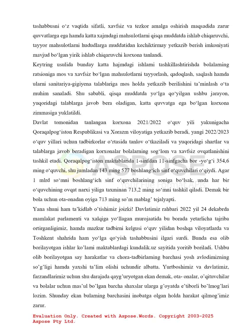 7-12 Yoshdagi Bolalarni Ratsional Ovqatlantirishning Yangi Tamoyillarini Ishlab Chiqish 3