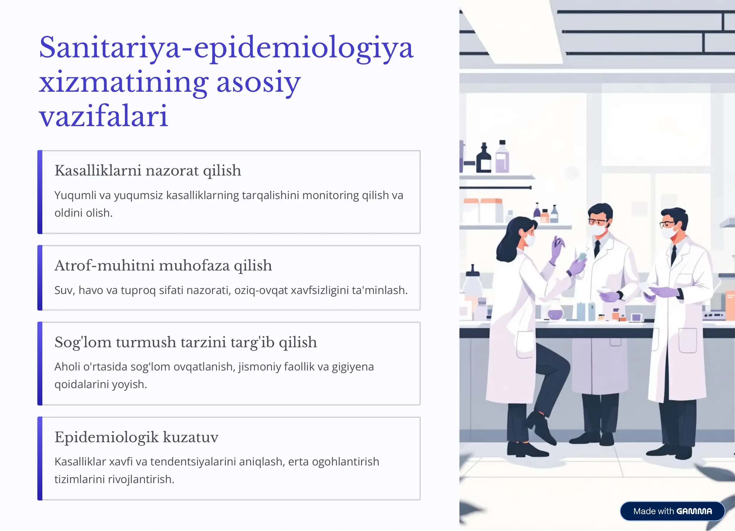 Sanitar-epidemiologik nazorat va jamoat salomatligi: Tahlil va istiqbollar 3
