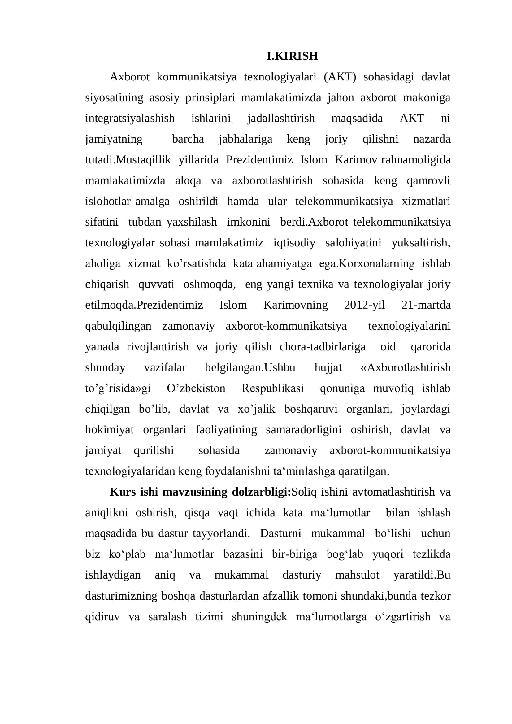 SOLIQ INSPEKSIYASI UCHUN AXBOROT TIZIMINI LOYIHALASH 3