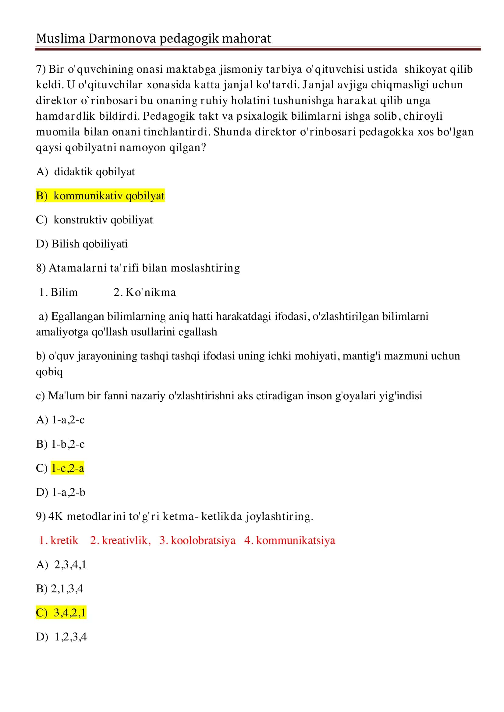 Pedagogik mahorat 3