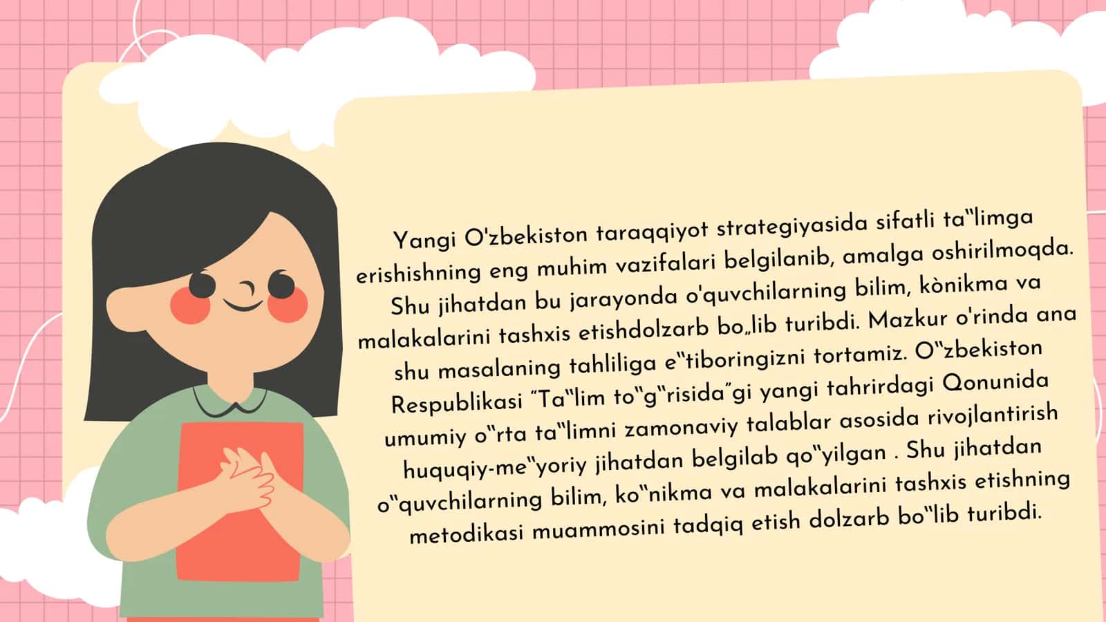 ONA TILIDAN ÒQUVCHILARGABERILGAN BILIM VA ULARNI HOSILQILGAN KÒNIKMA VAMALAKALARNI TEKSHIRISHGA OID DARSLARNI KUZATISH 3