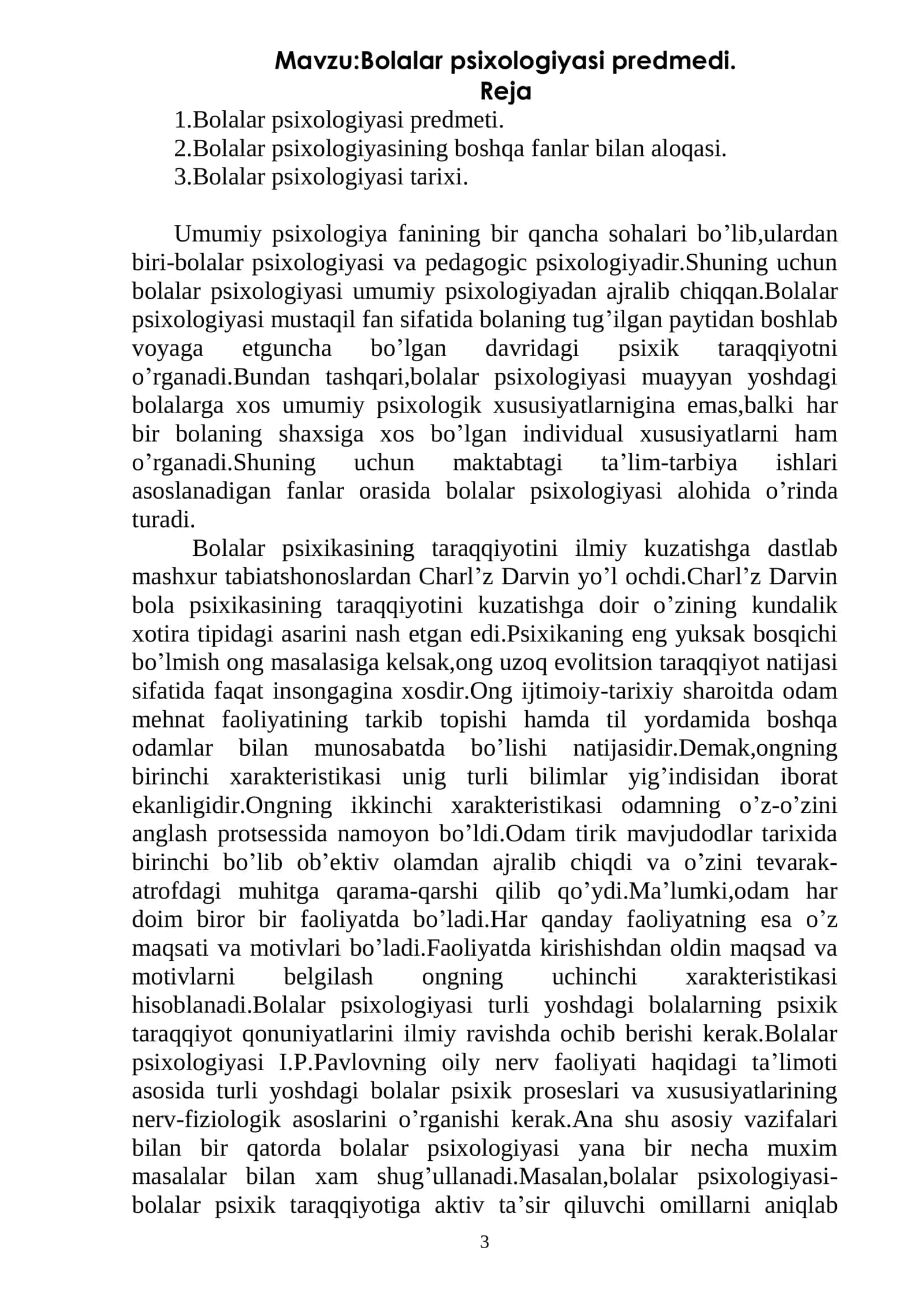 Bolalar psixologiyasi 3