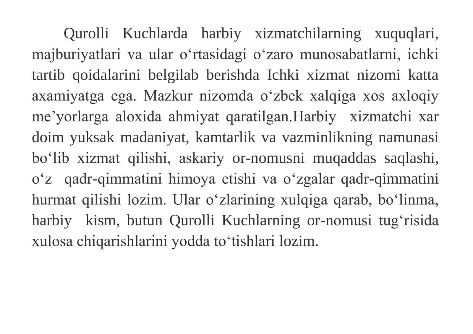Harbiy jamoalarda xuquqiy va ahloqiy– 3