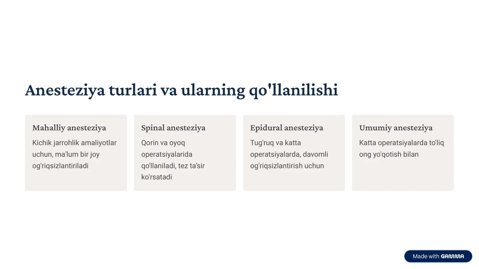 Mаhаlliy vа mаrkаziy оg’riqsizlаntirishdа kuzаtilishi mumkin bo’lgаn umumiy аsоrаtlаr. 3