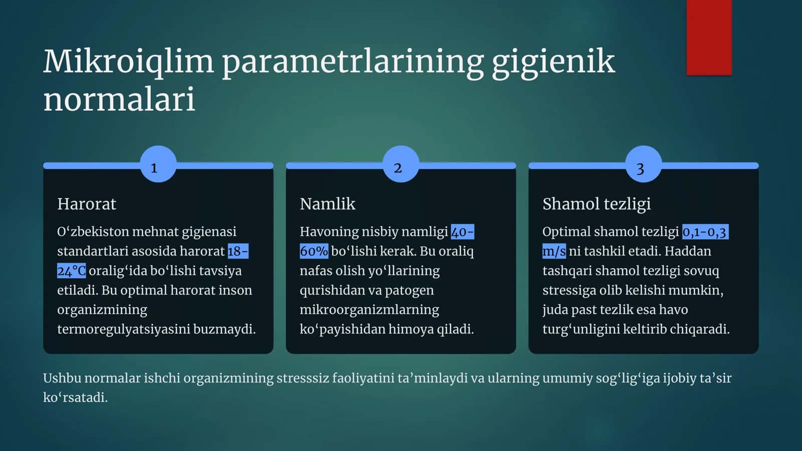 MIKROIQLIM PARAMERTLARI MAJMUALI PSIXOFIZYOLOGIK BAXOLASH 3