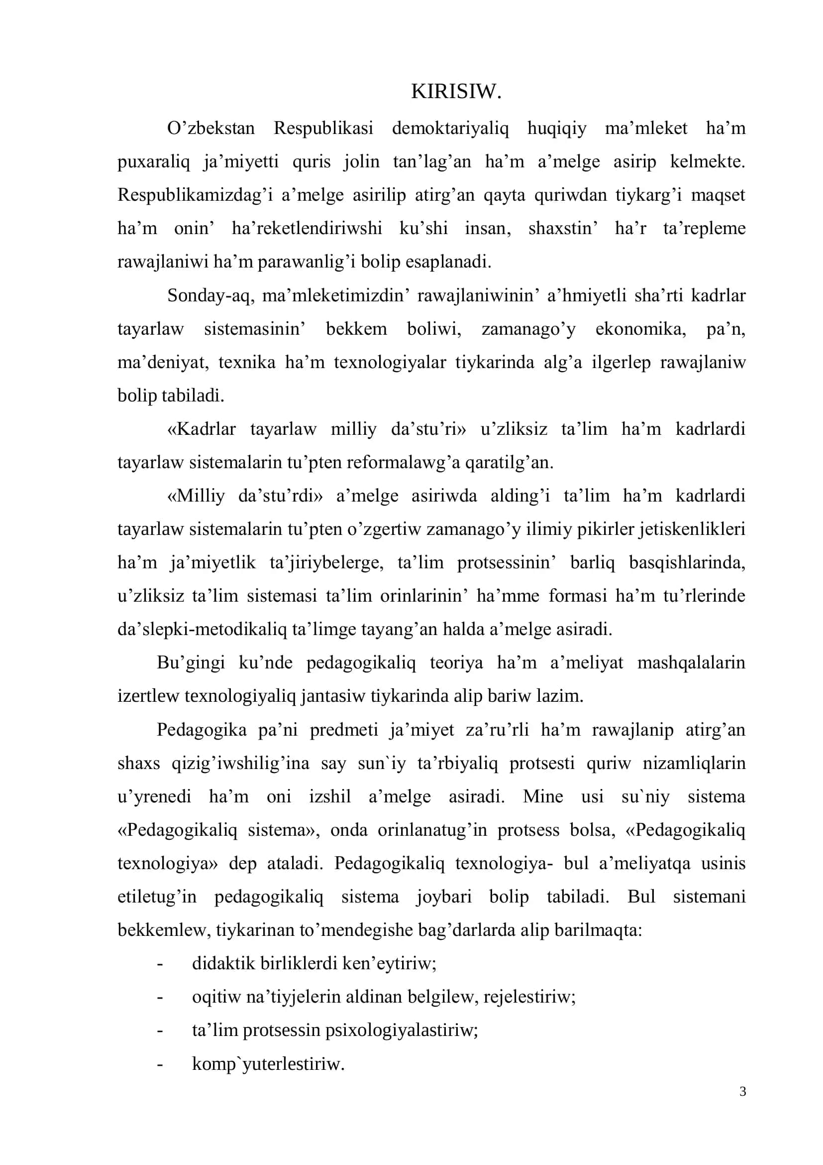 ÓZBEKSTAN RESPUBLIKASÍ JOQARÍ HÁM ORTA 3