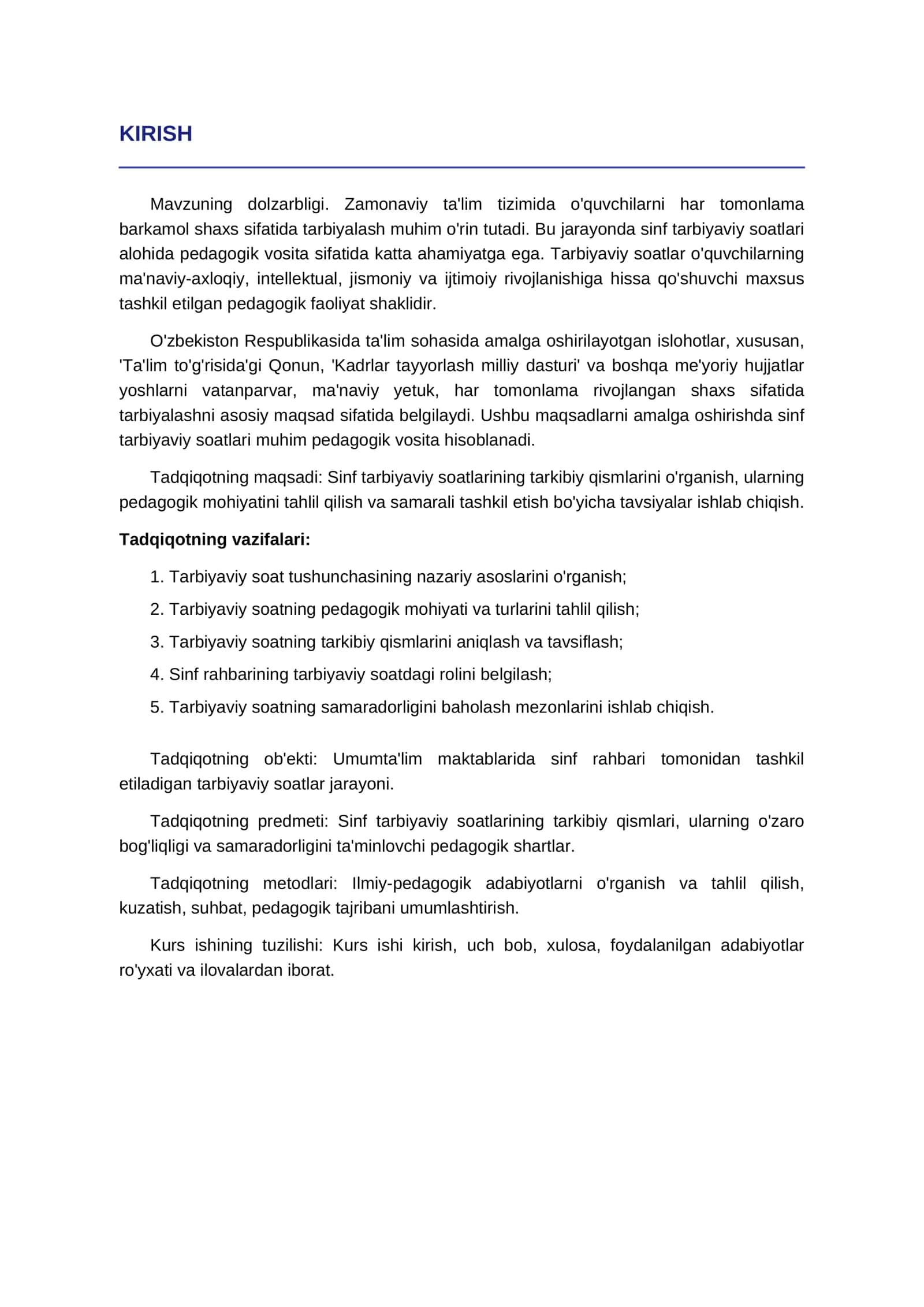 SINF TARBIYAVIY SOATLARINING TARKIBIY QISMLARI 3