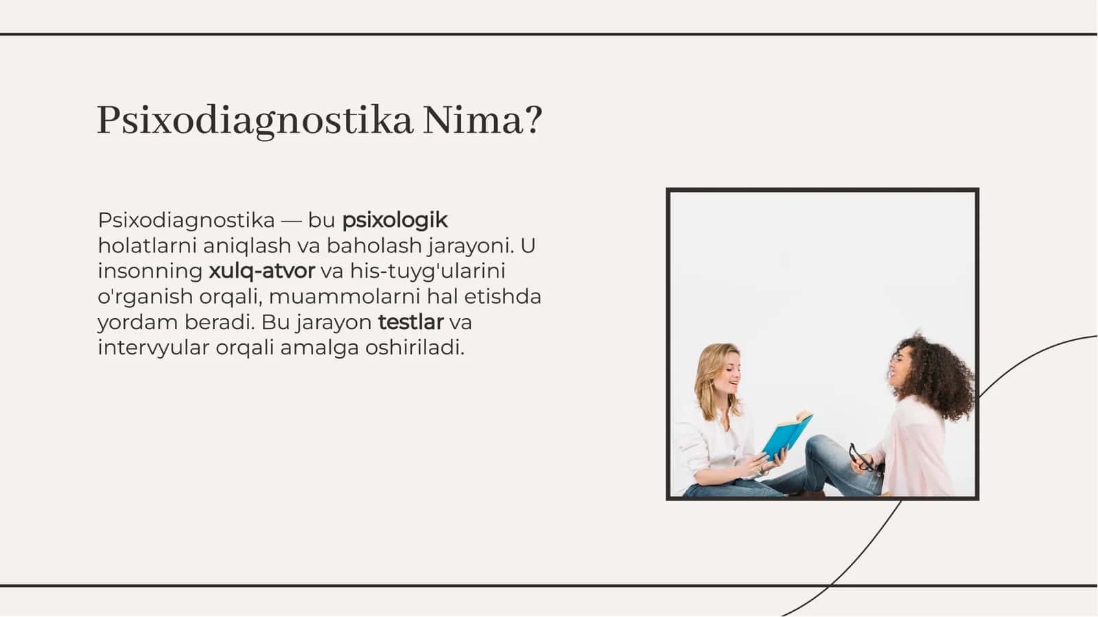 Psixodiagnostika va Psixologiya Tarmoqlari O'zaro Bog'liqlik va Ta'sir 3