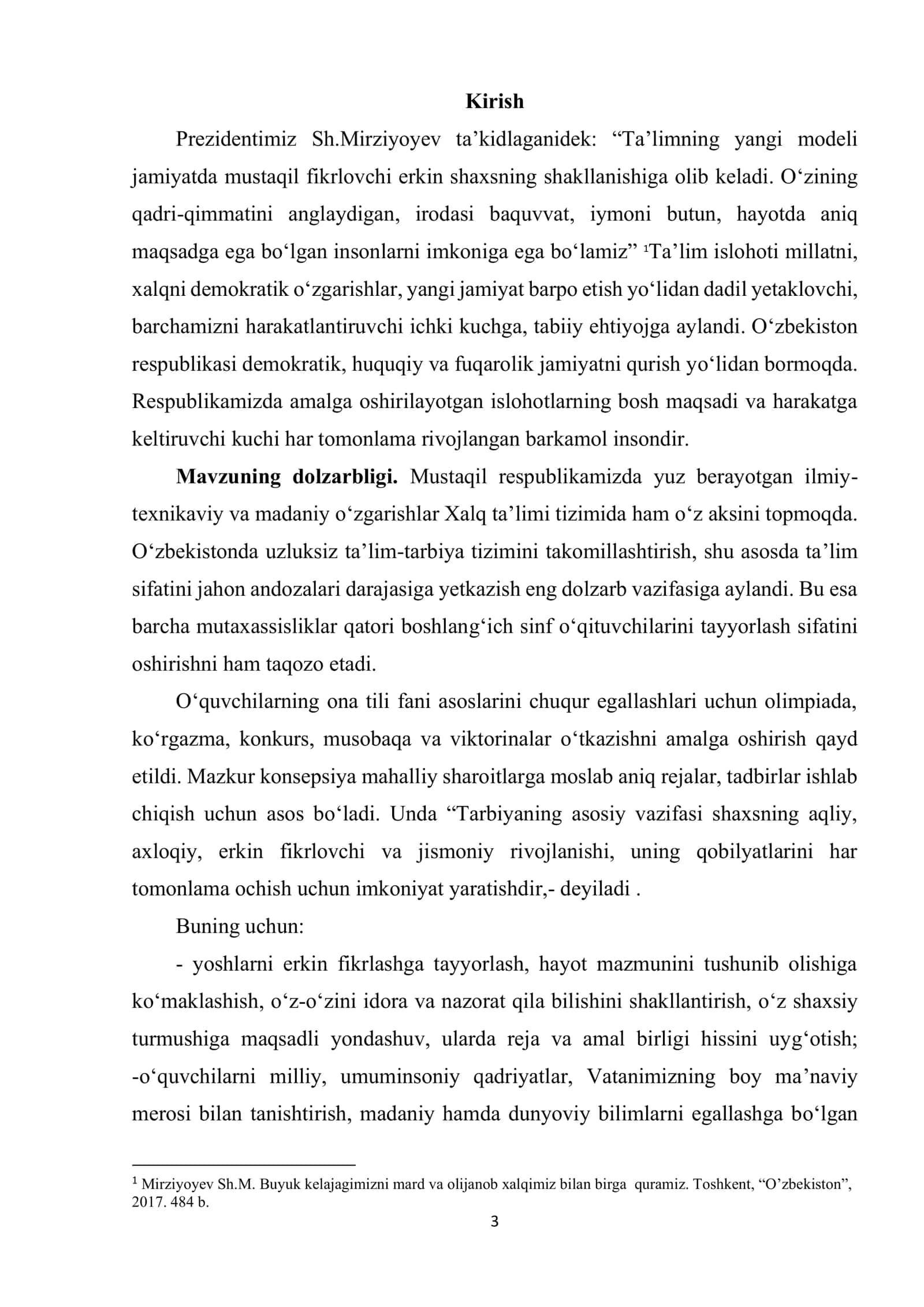 Ona tilidan tanlovlar rejasini ishlab chiqish metodlari 3