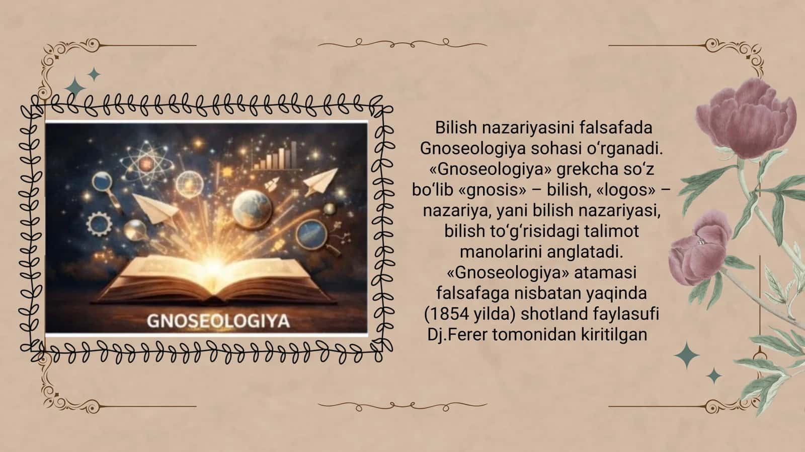 Bilish nazariyasi. Bilish darajalari va metodlari 3