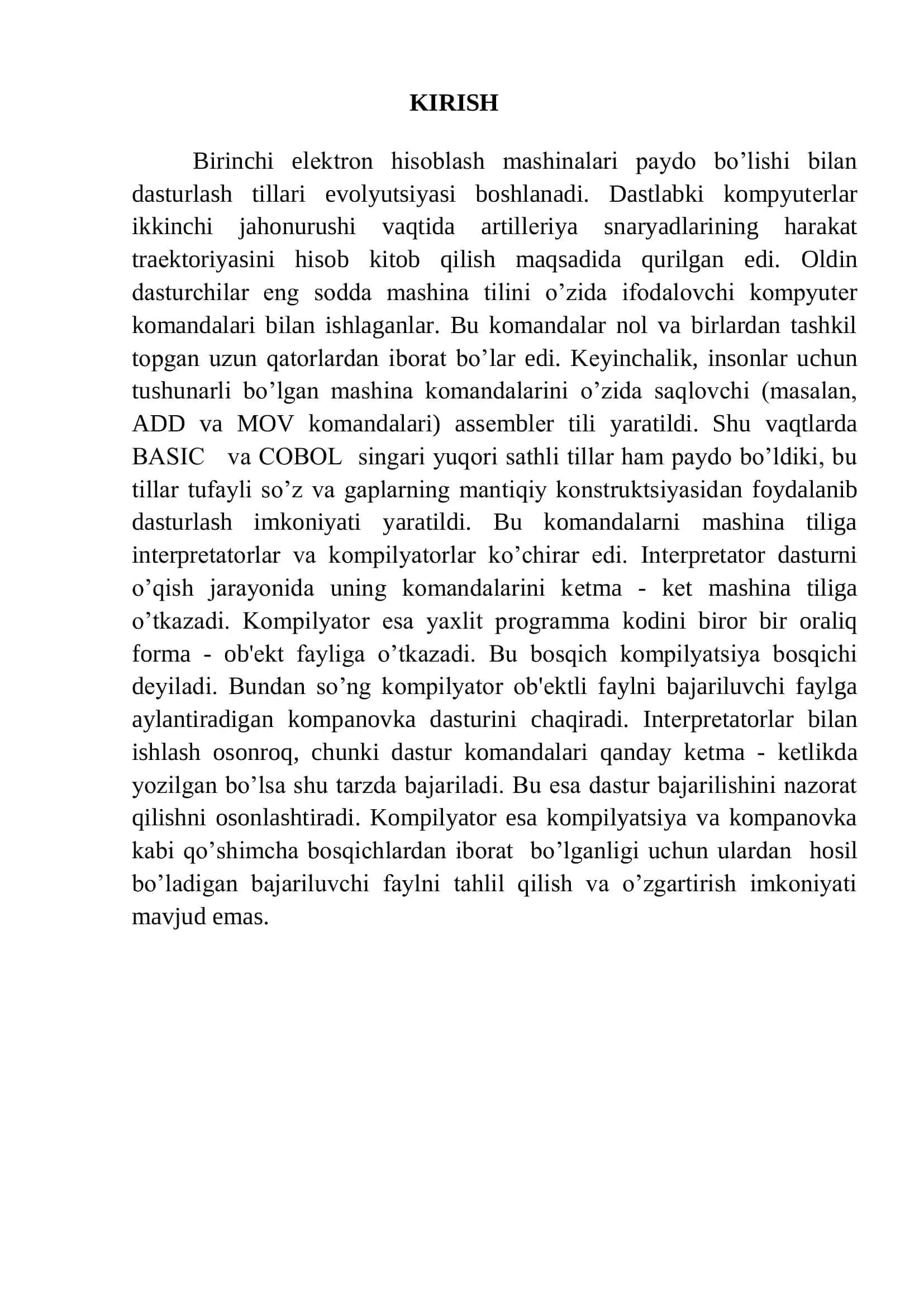 С++ TILIDA TARMOQLANUVCHI JARAYONLAR VA ULARNI DASTURLASH MAVZUSIDAN 3
