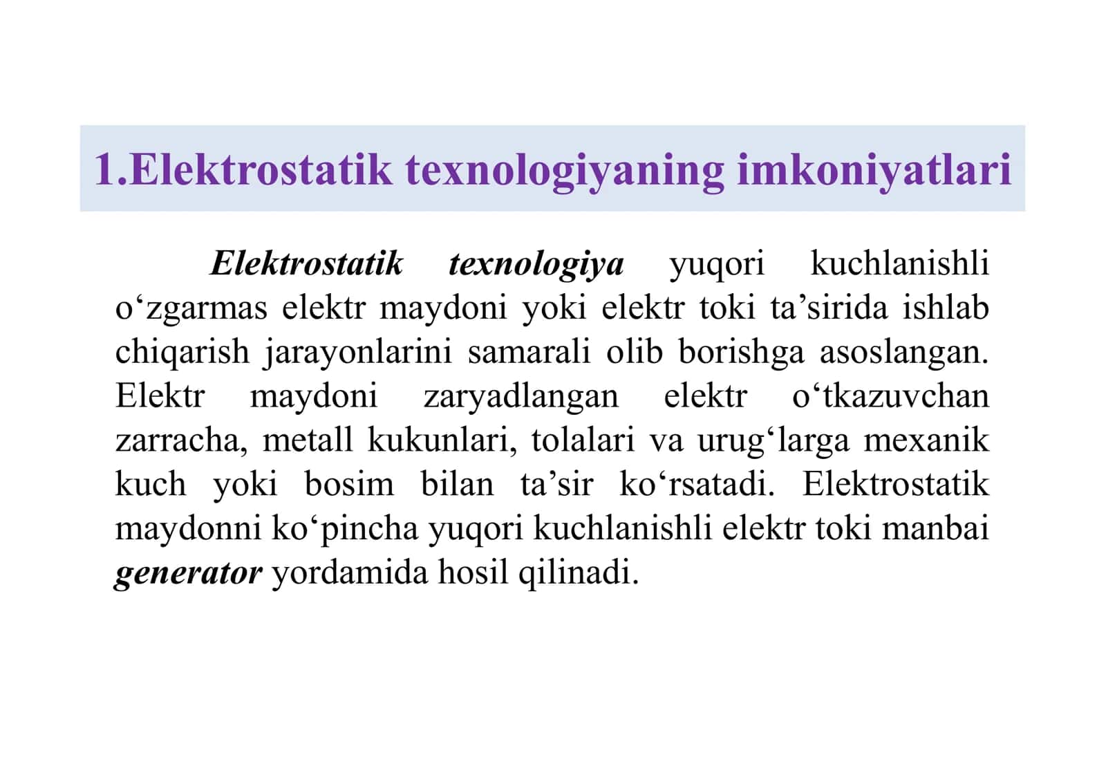 Elektrostatik texnologiya 3