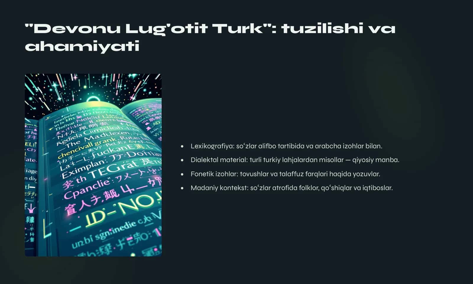 Mahmud Qoshg'ariy Turkiy tillar qiyosiy grammatikasinin g asoschisi 3