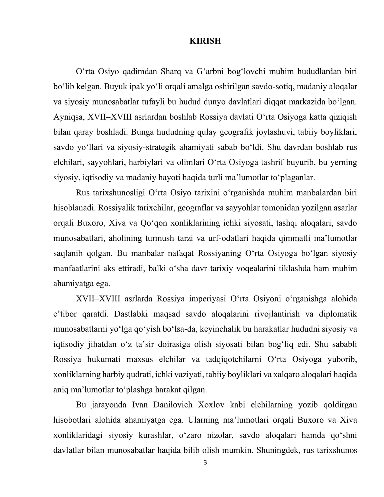 O'rta Osiyo haqida rus tarixshunosligi 3