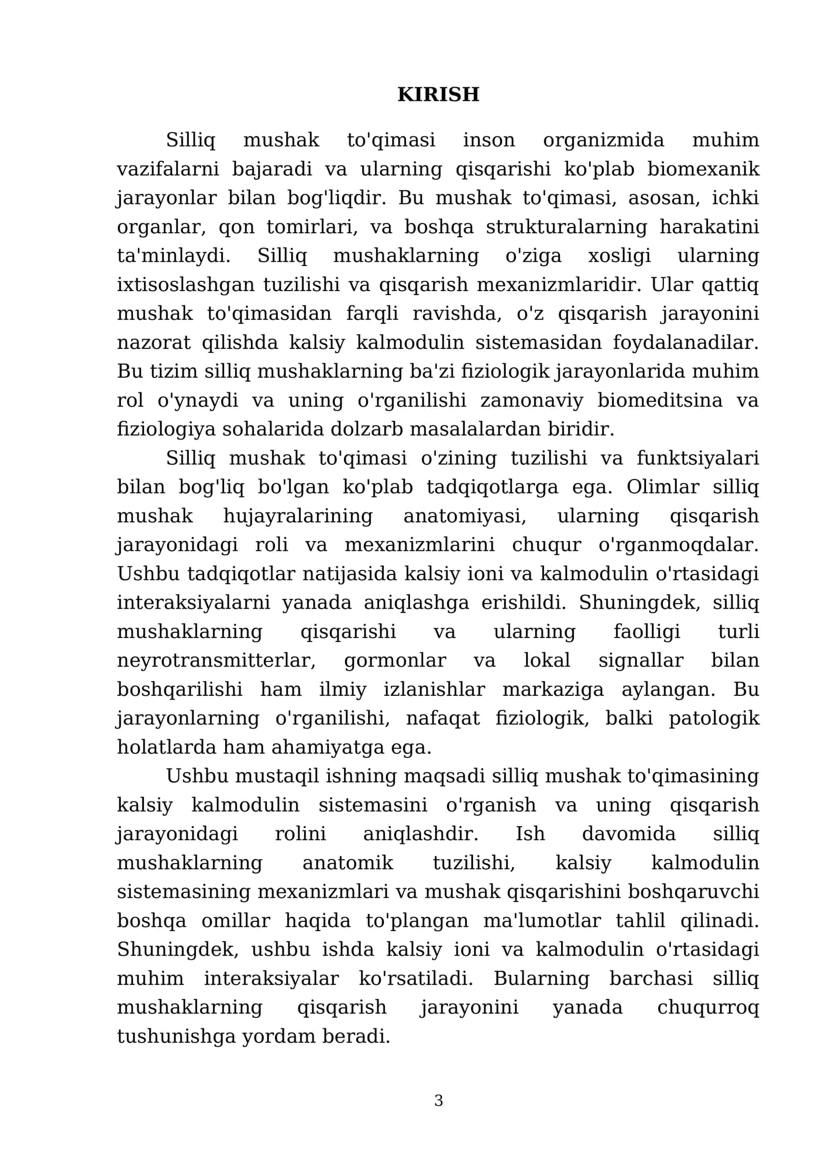 Silliq mushak toʻqimasi, kalsiy kalmodulin sistemasi orqali qisqarish 3