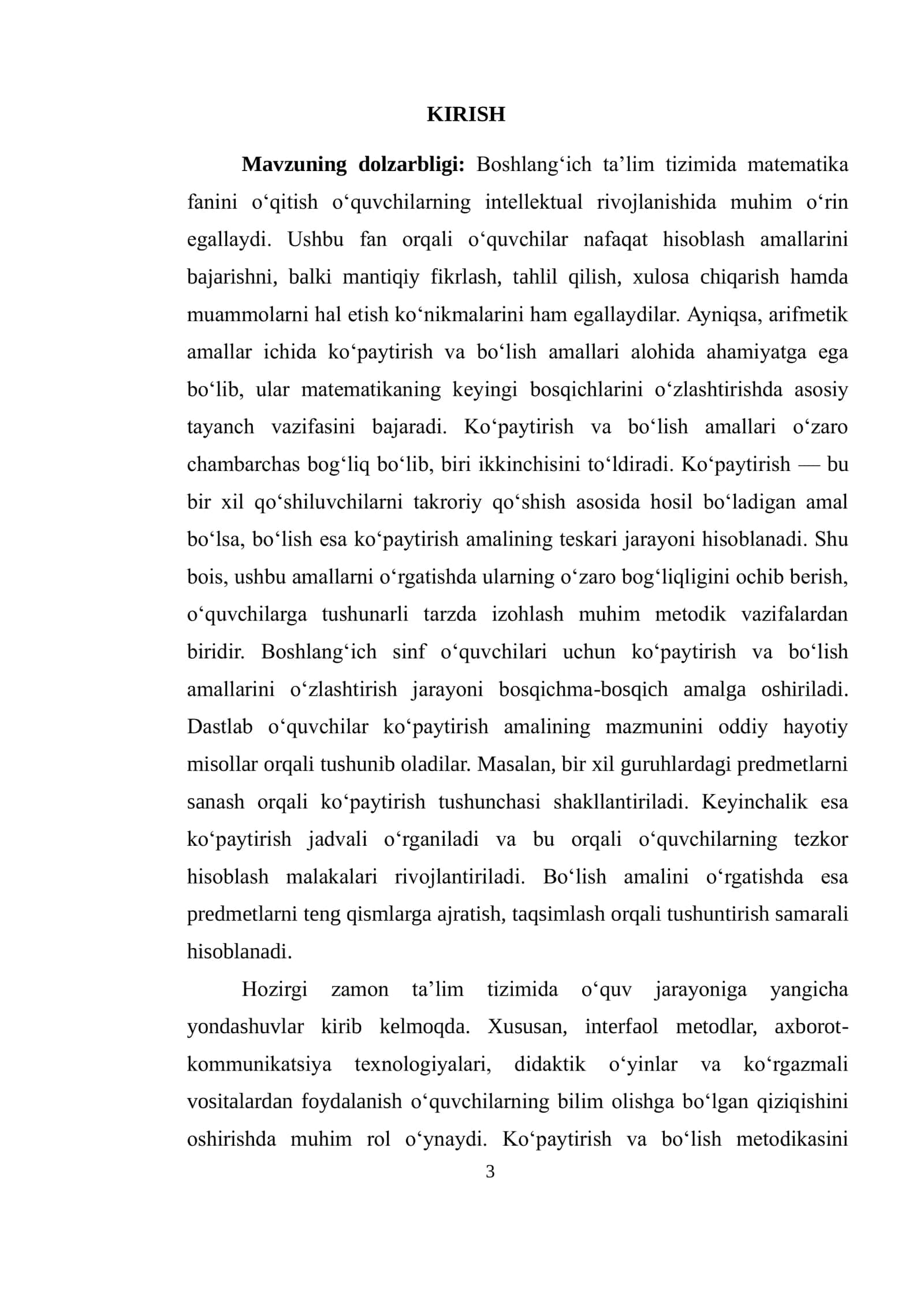 KO‘PAYTIRISH VA BO‘LISH METODIKASI 3