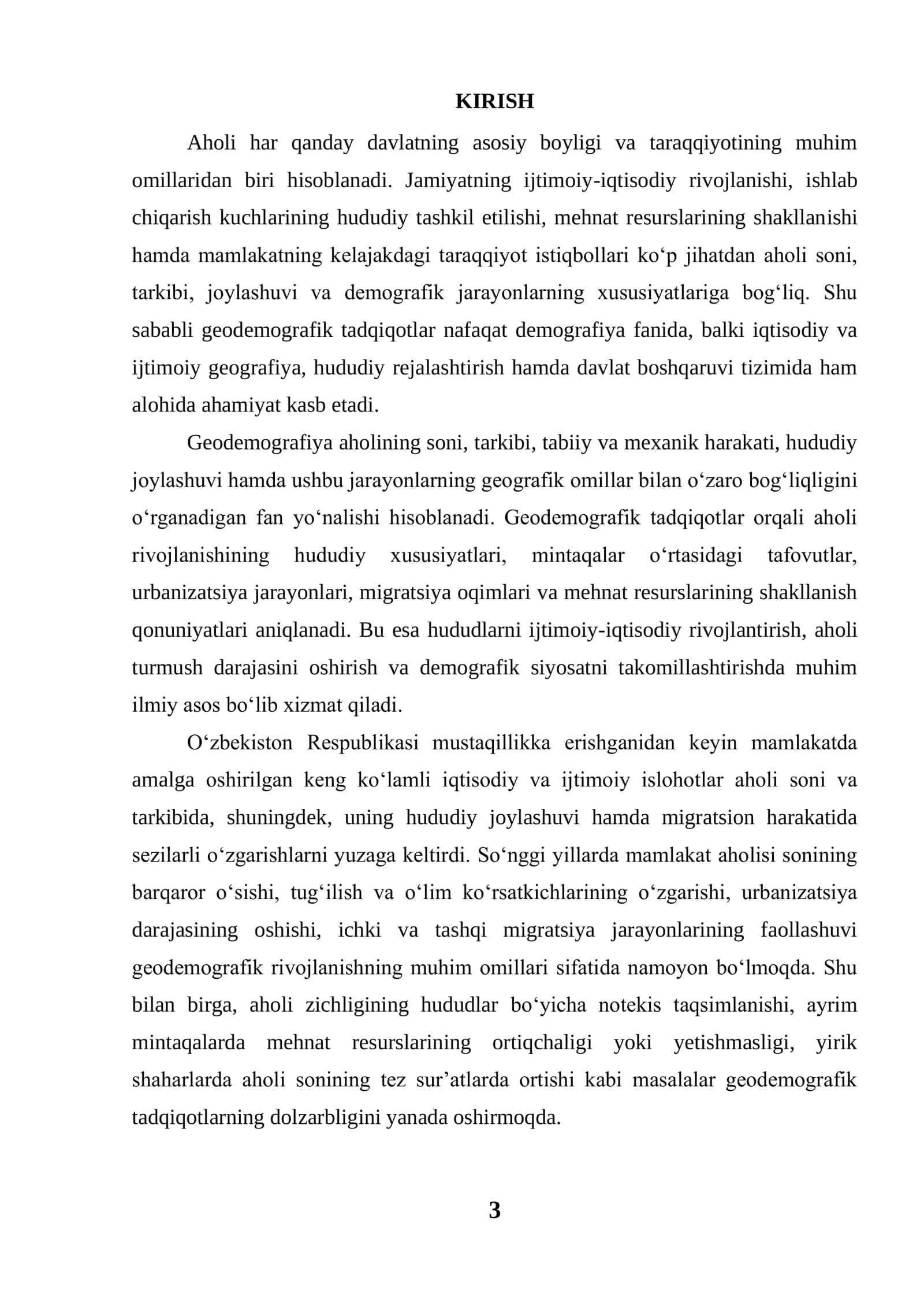 O'ZBEKISTONNING GEODEMOGRAFIK RIVOJLANISHI 3