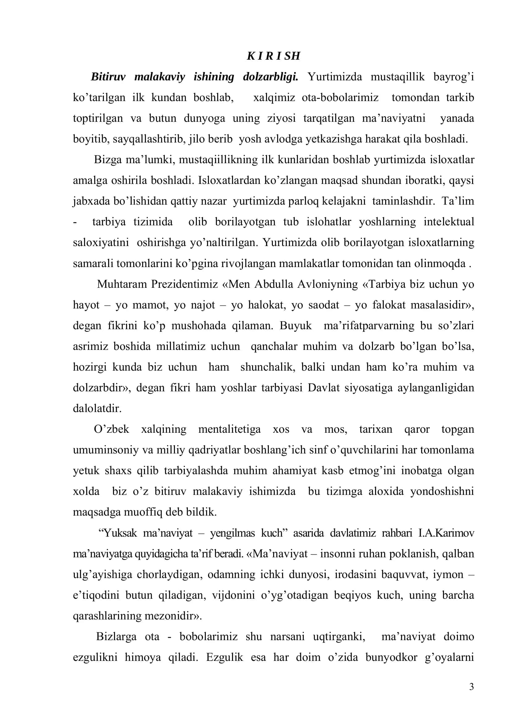 "Boshlang'ich ta'limda rivoyatlar asosida milliy qadriyatlarni singdirish texnologgiyasi" 3
