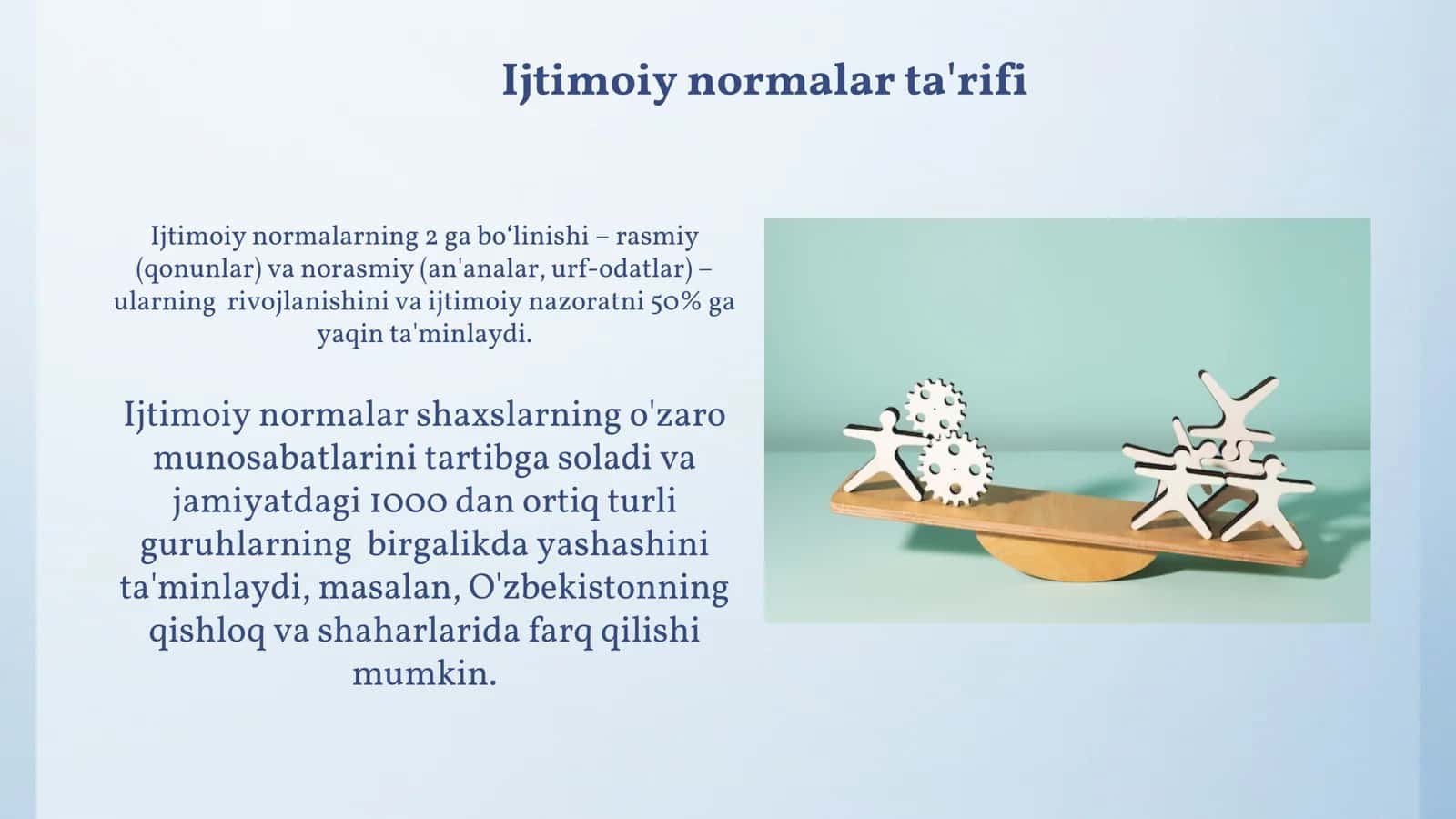 Òzini tutish va ijtimoiy nòrmativlarni ta'siri 3