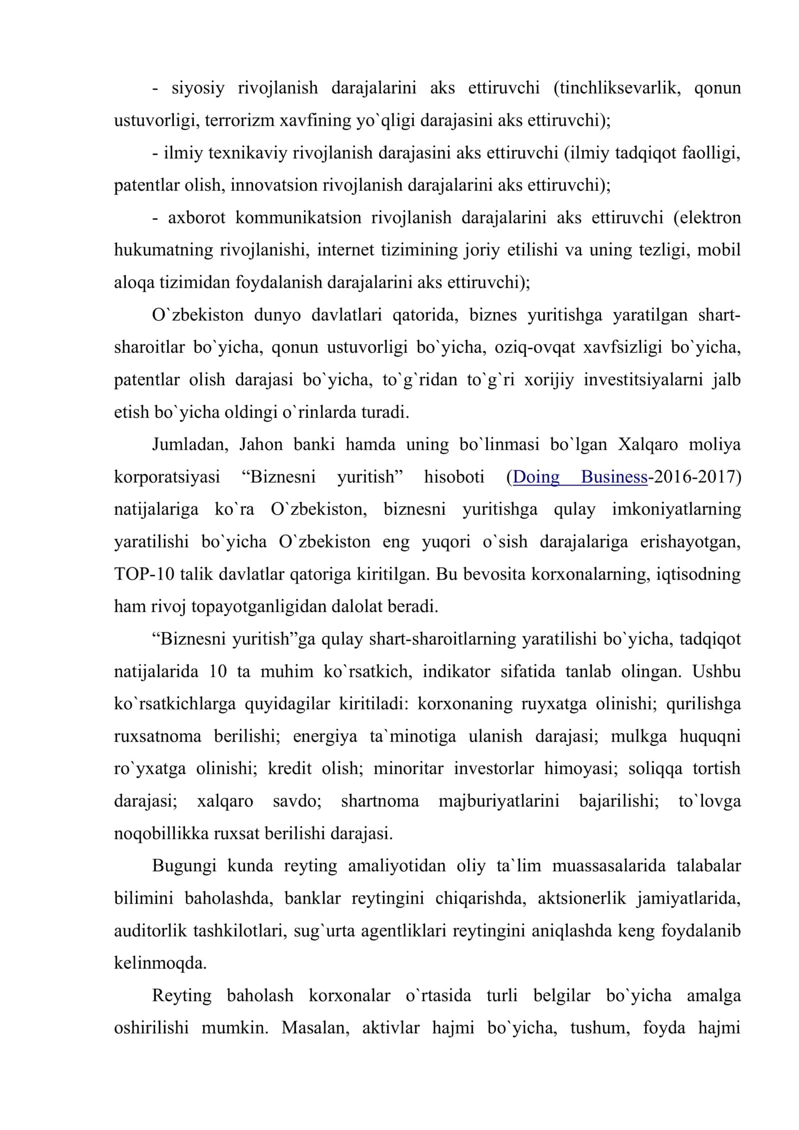 Korxonalar moliyaviy holatini reyting baholash va tahlil qilish 3
