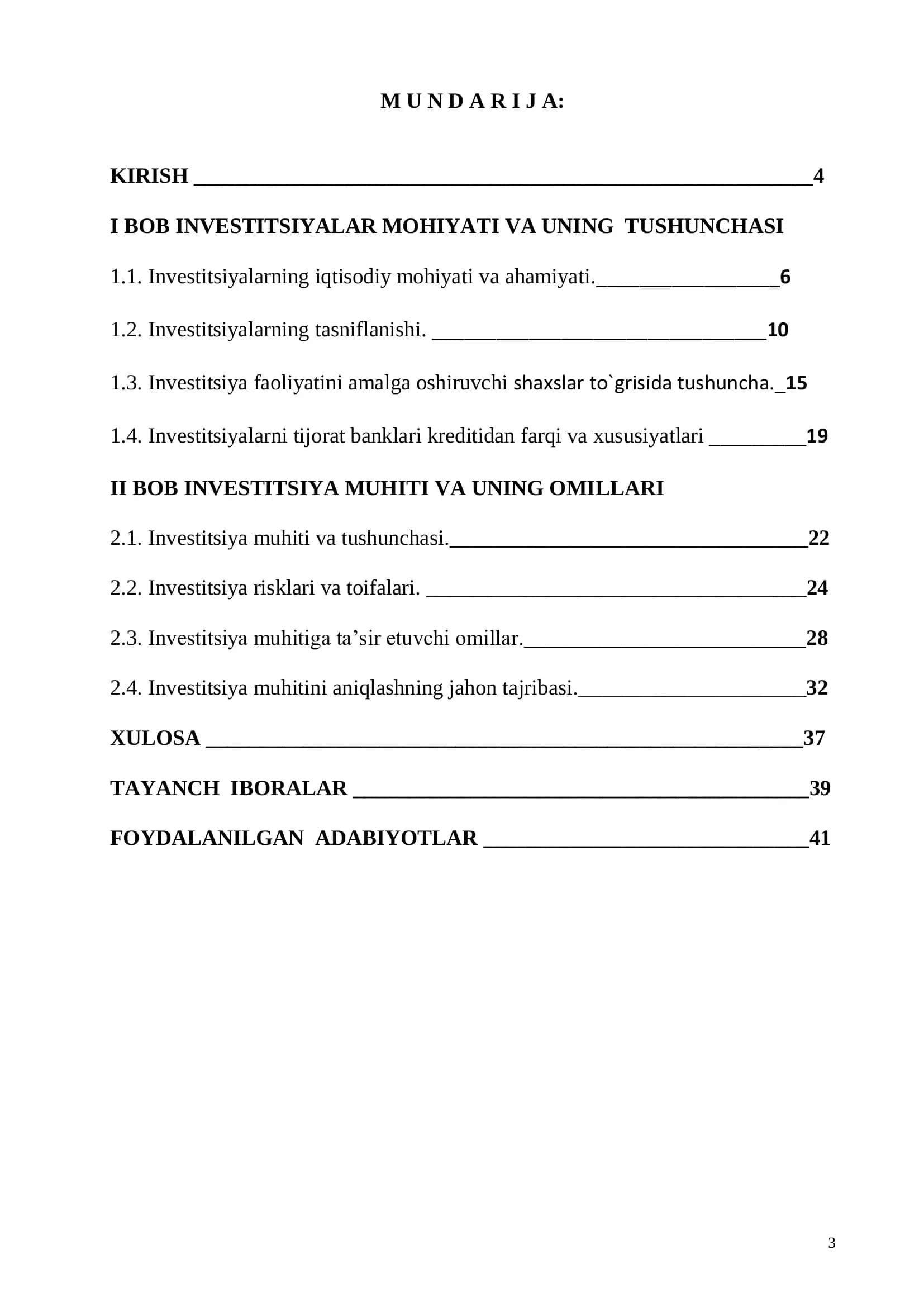 INVESTITSIYANING MOHIYATI MANBALARI VA SHAKLLARI 3