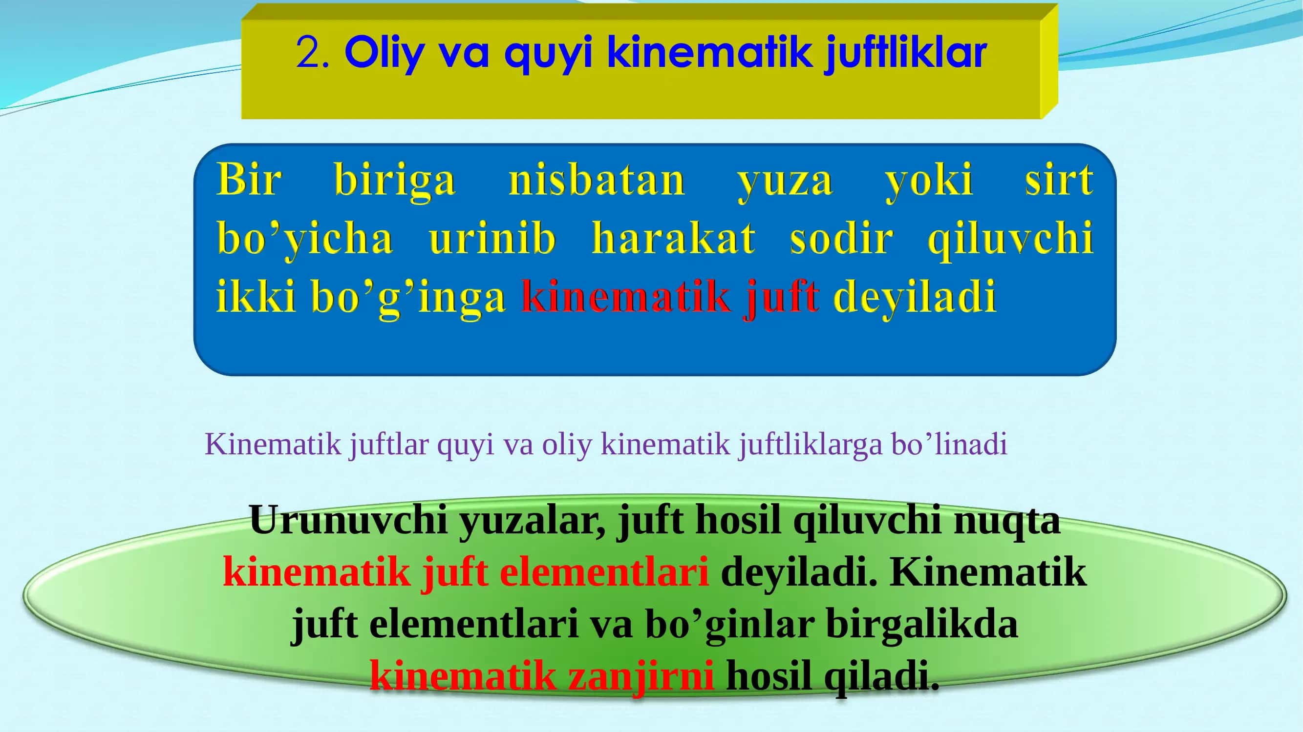 MMN fani, mashina va mexanizm turlari 3