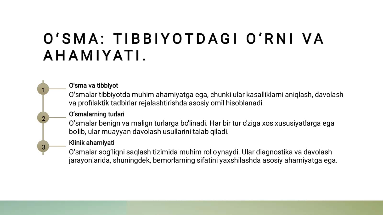Oʻsmalar, turlari, oʻziga hos tomonlar va hususiyatlar 3