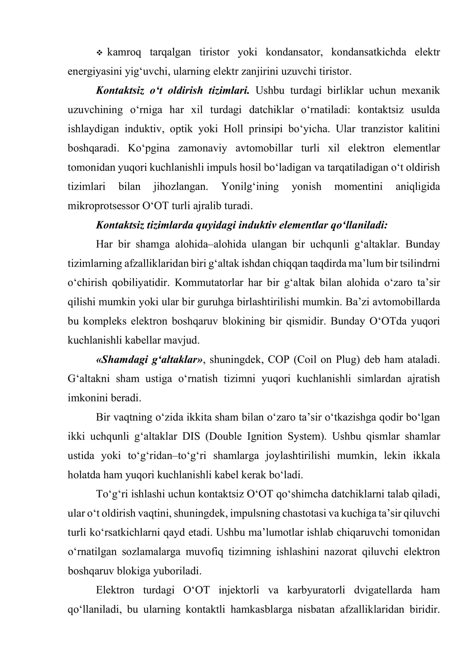 O‘T OLDIRISH TIZIMINING VAZIFASI VA TURLARI 3