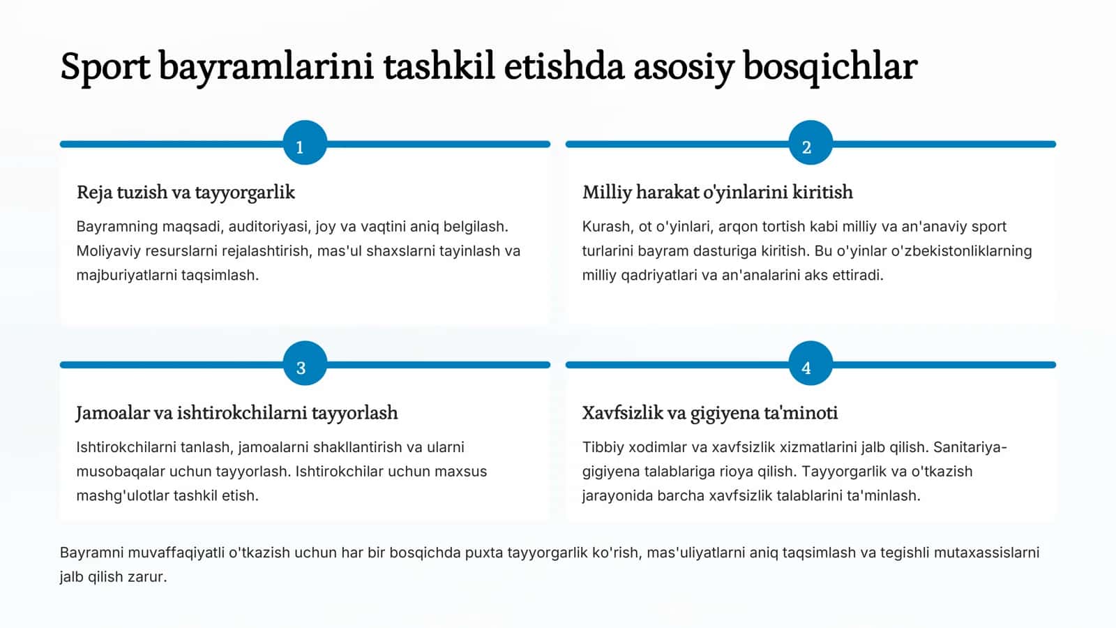 Jismoniy tarbiya va sport bayramlarini tashkil qilish va o'tkazish metodikasi 3