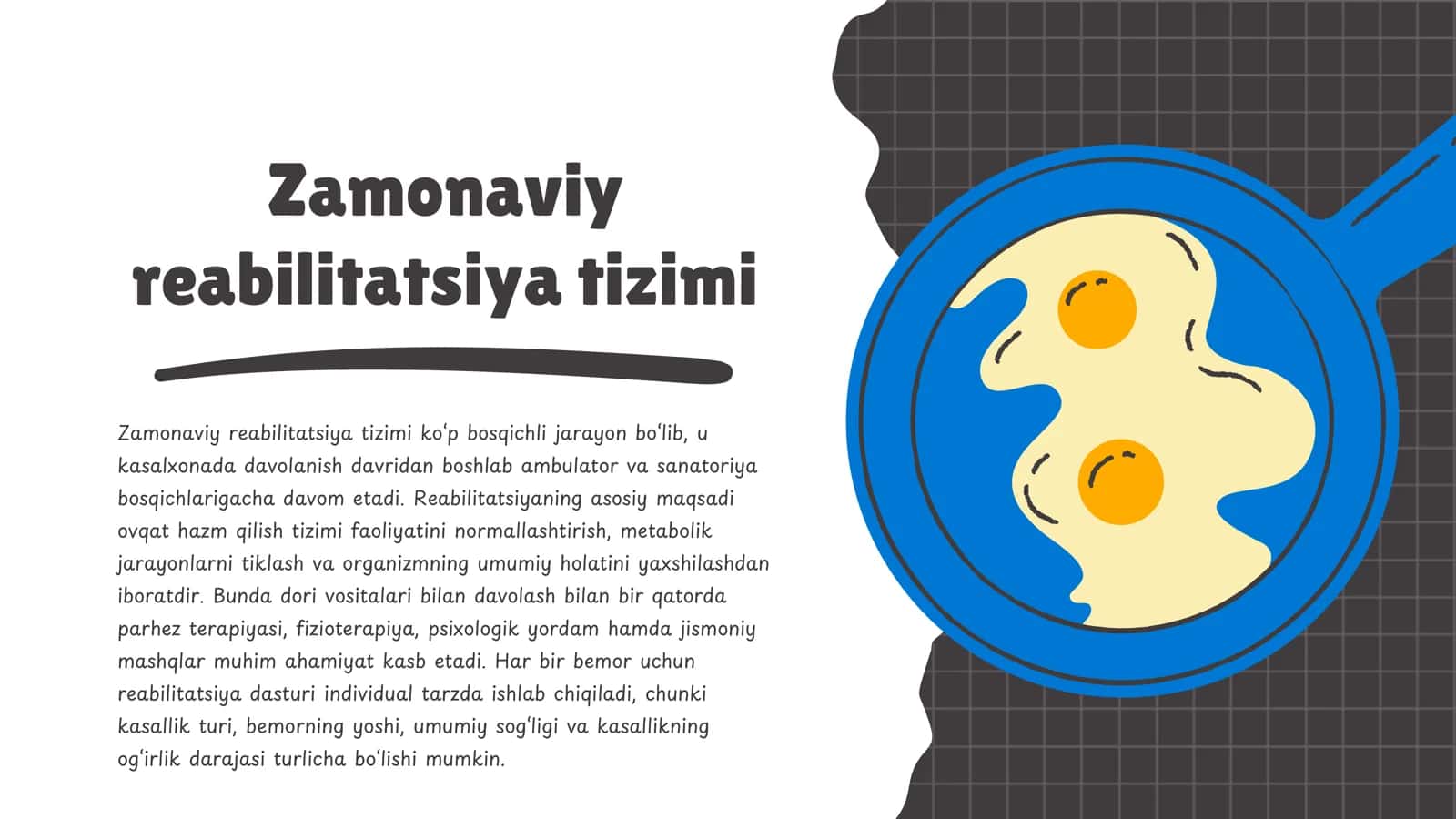 Ovqat hazm qilish aʼzolari kasalliklari da zamonaviy reabilitatsiya asaslari 3