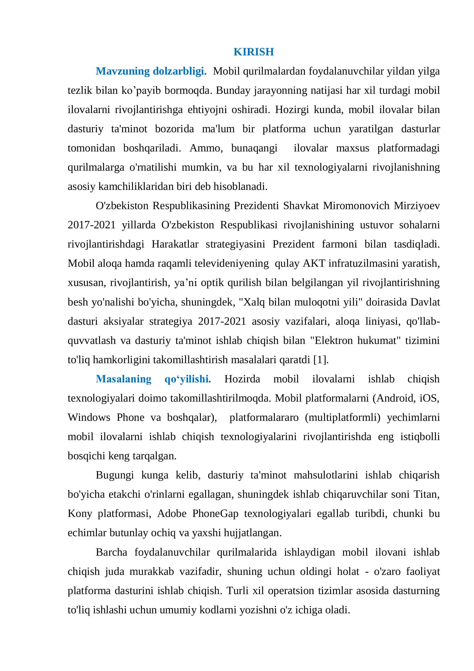 Davriy nashrlarga onlayn obunani tashkil qilish mobil ilovasini ishlab chiqish mavzuda 3