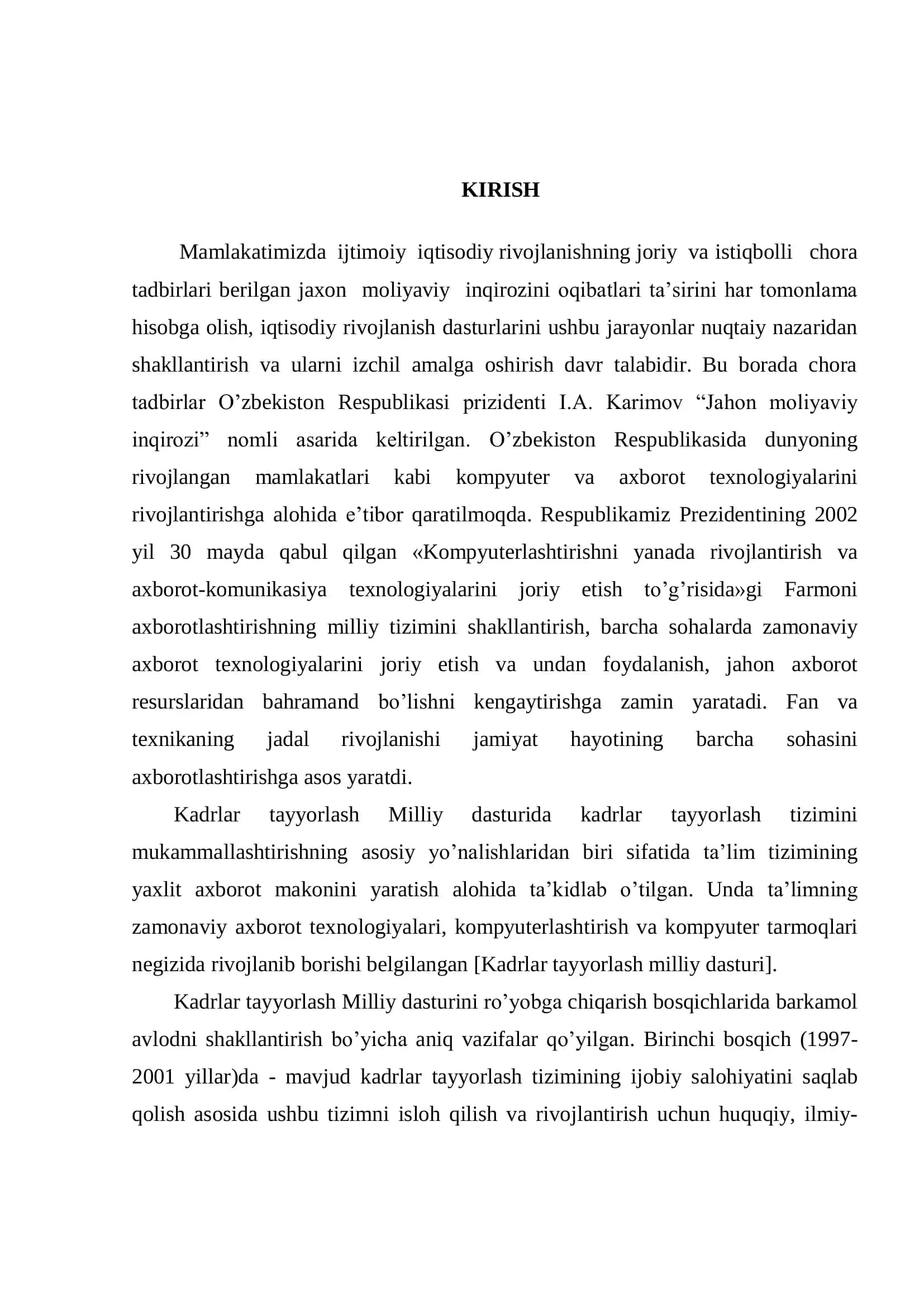 UMUMTA’LIM MAKTABLARIDA O’ZGSARMAS TOK QONUNLARINI O’QITISH METODIKASI 3