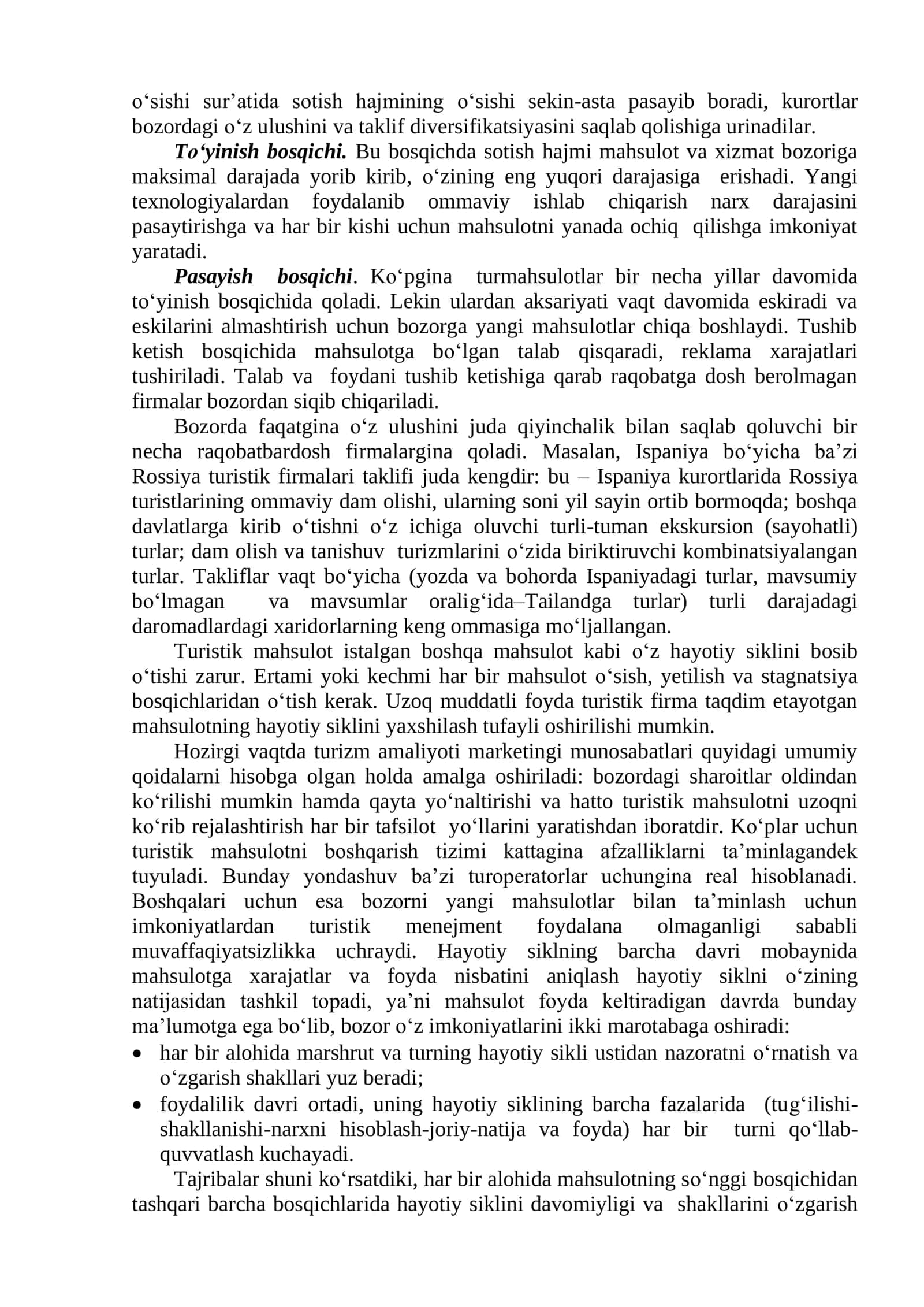 TURISTIK MAHSULOTNI ISHLAB CHIQISH 3