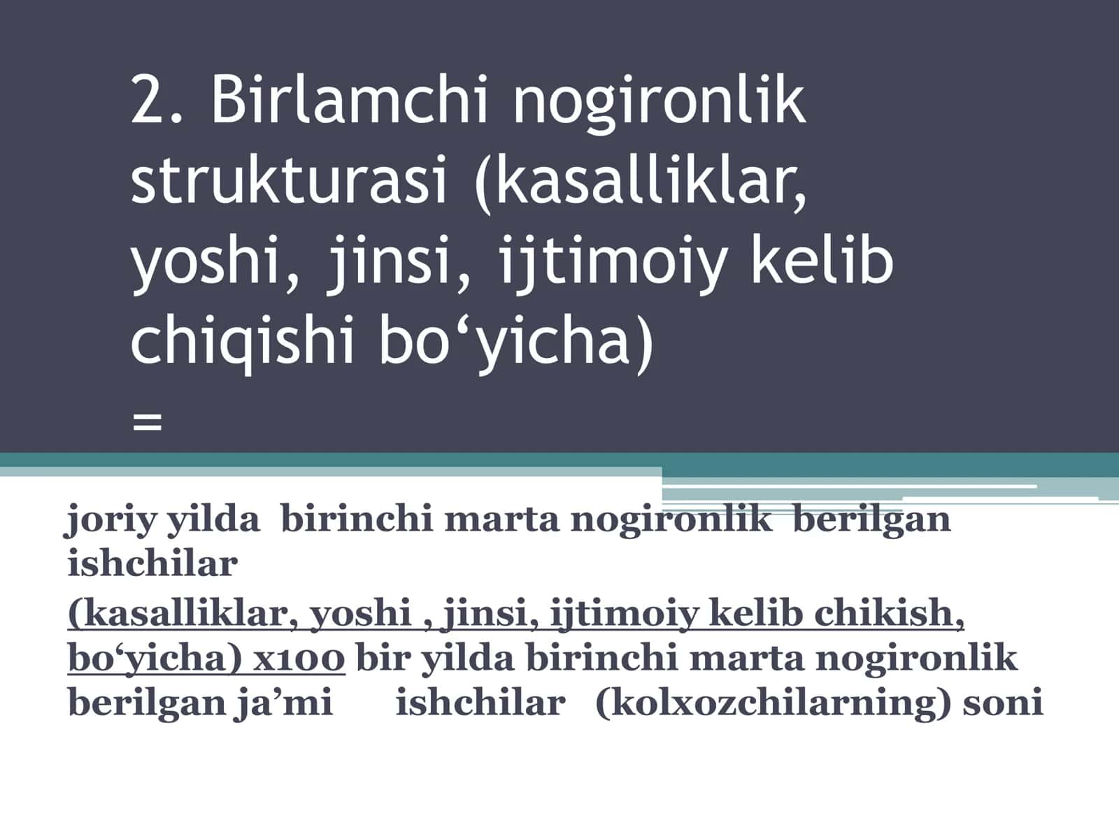 Nogironlik ko‘rsatkichlari va ularni tahlil qilish 3