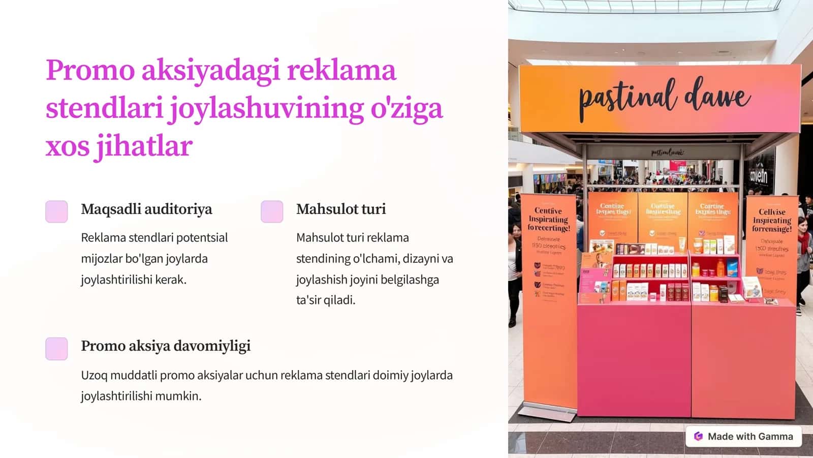 Promo aksiyalar davomida reklama stendlari joylashuvining samaradorligi 3