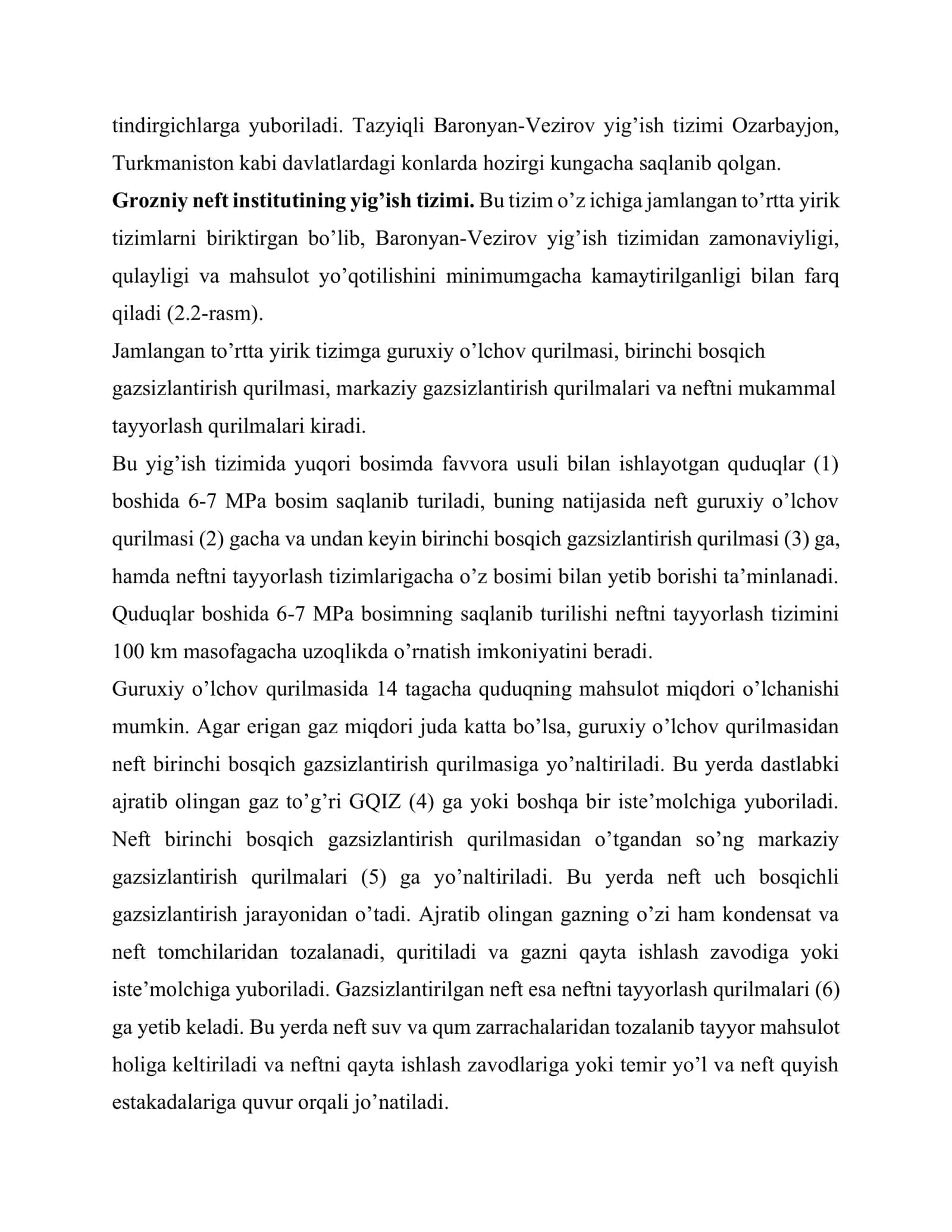 Neft va gazni konda yig’ish tizimlari 3