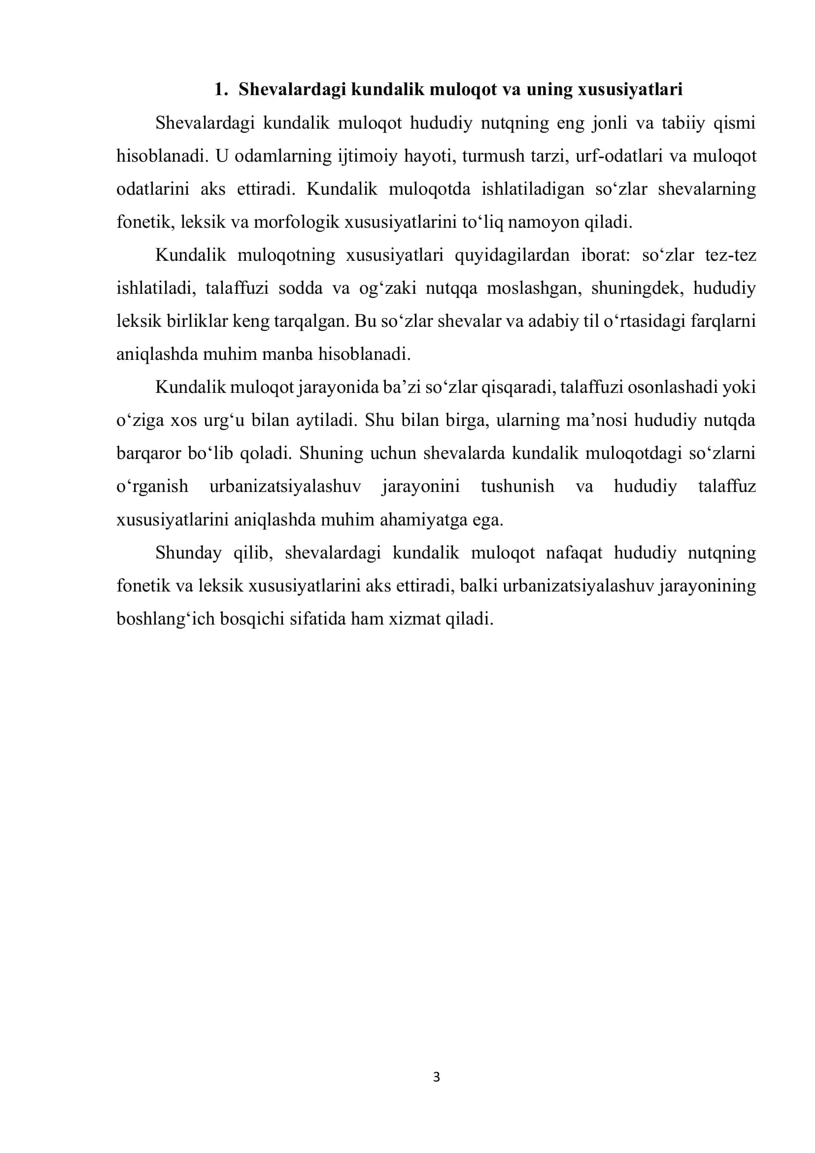 Shevalardagi kundalik muloqotda uchraydigan so‘zlarning urbanizatsiyalashuvi 3