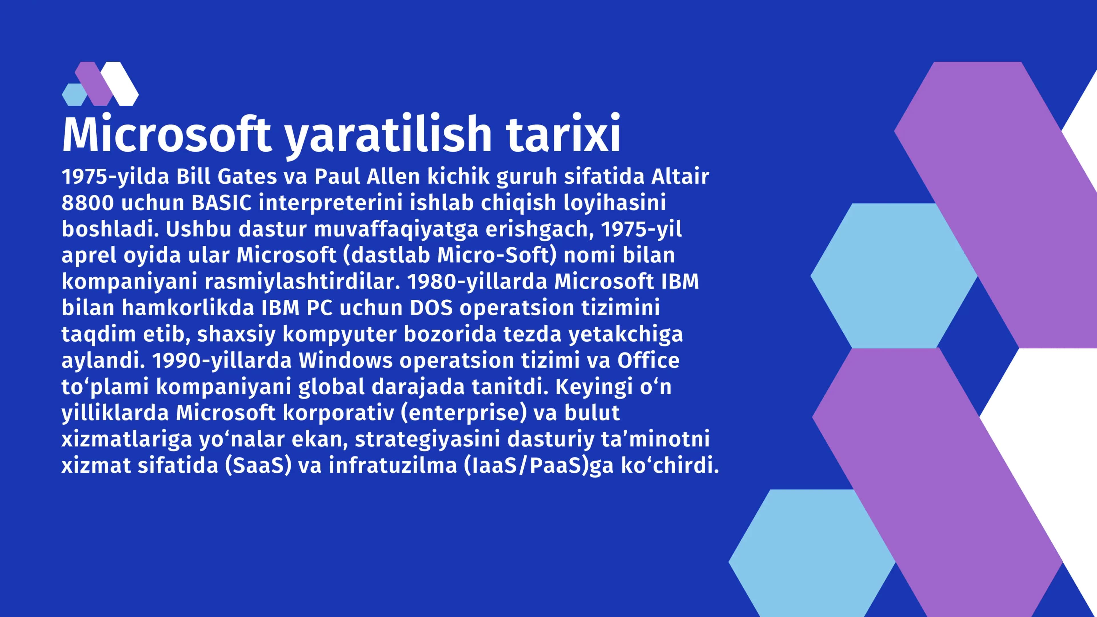 Microsoft kompaniyasi. Dasturiy taminot bozori 3