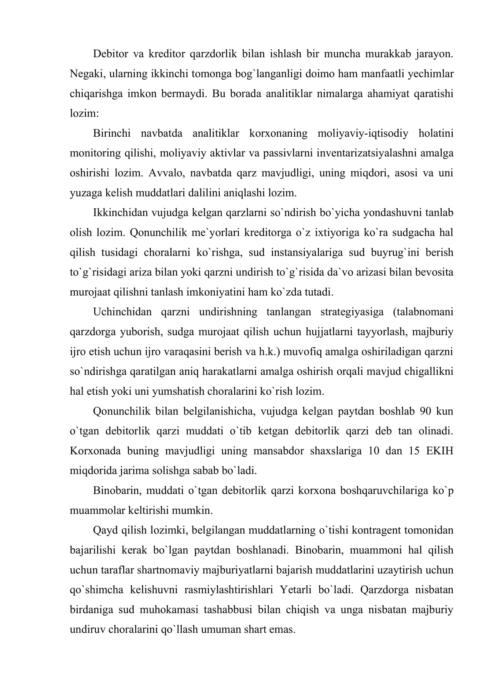 Debitorlik va kreditorlik qarzlari tahlili 3
