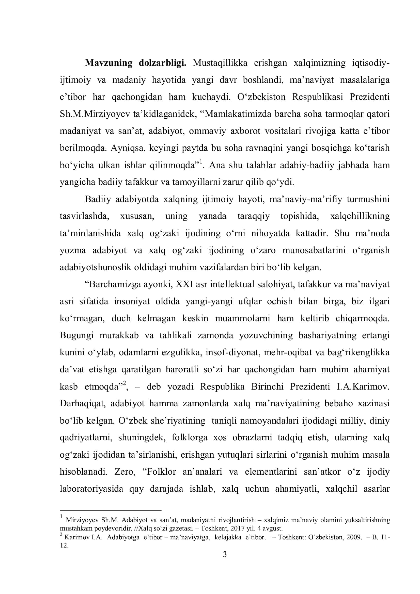 MUNDARIJA 3